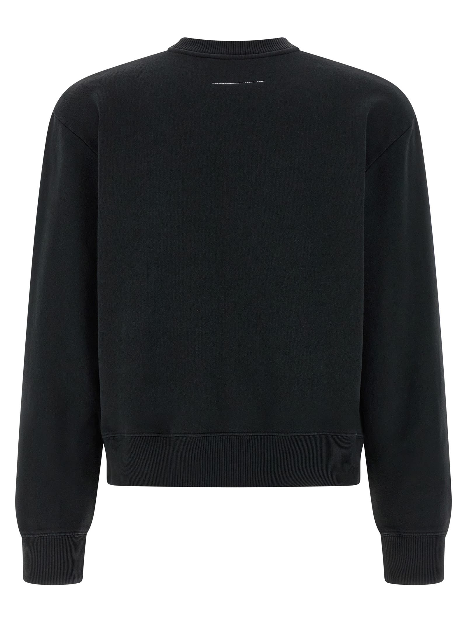 Mm6 Maison Margiela Numeric Signature Mm6 Sweatshirt In Black