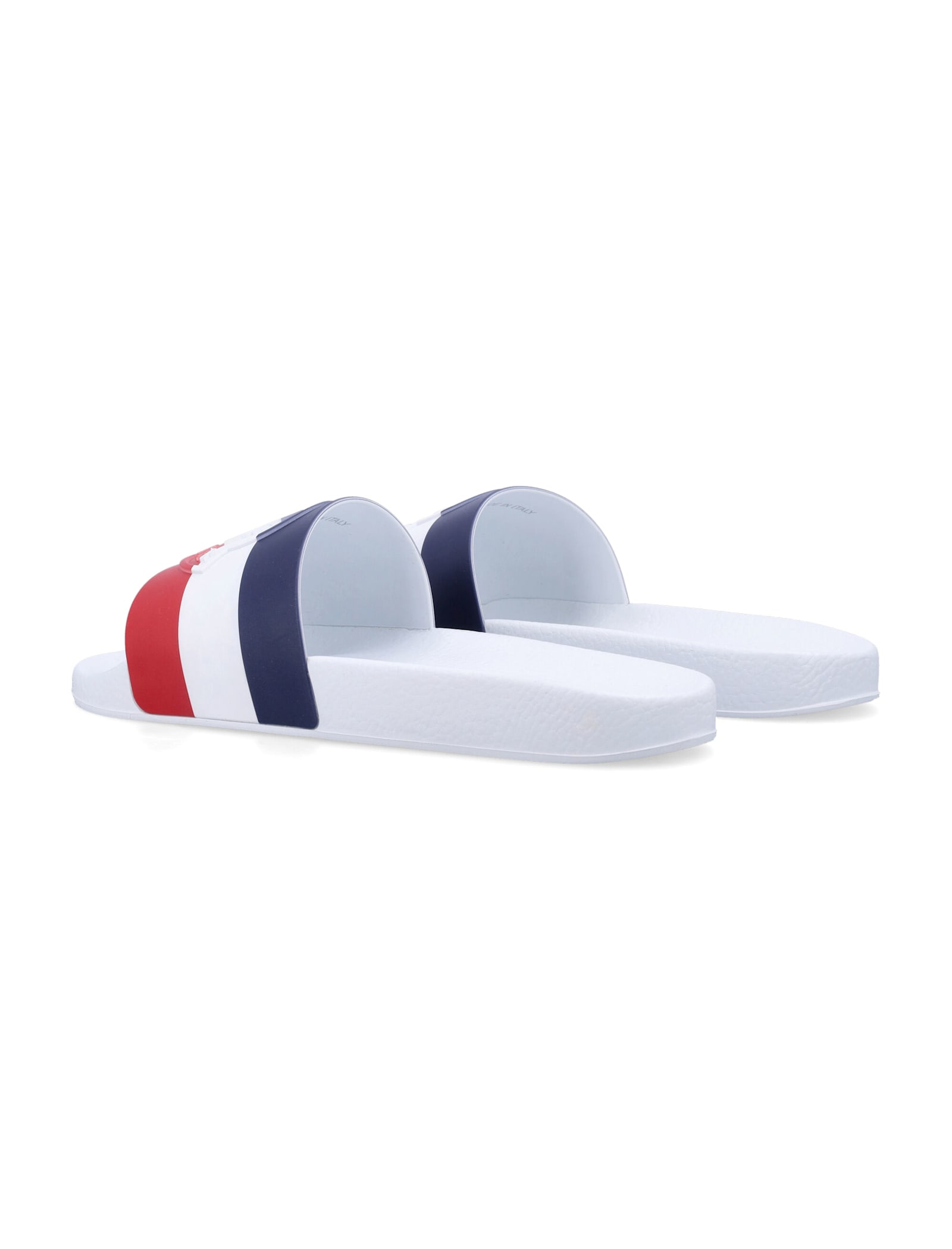 Shop Moncler Basile Slids Shoes In White