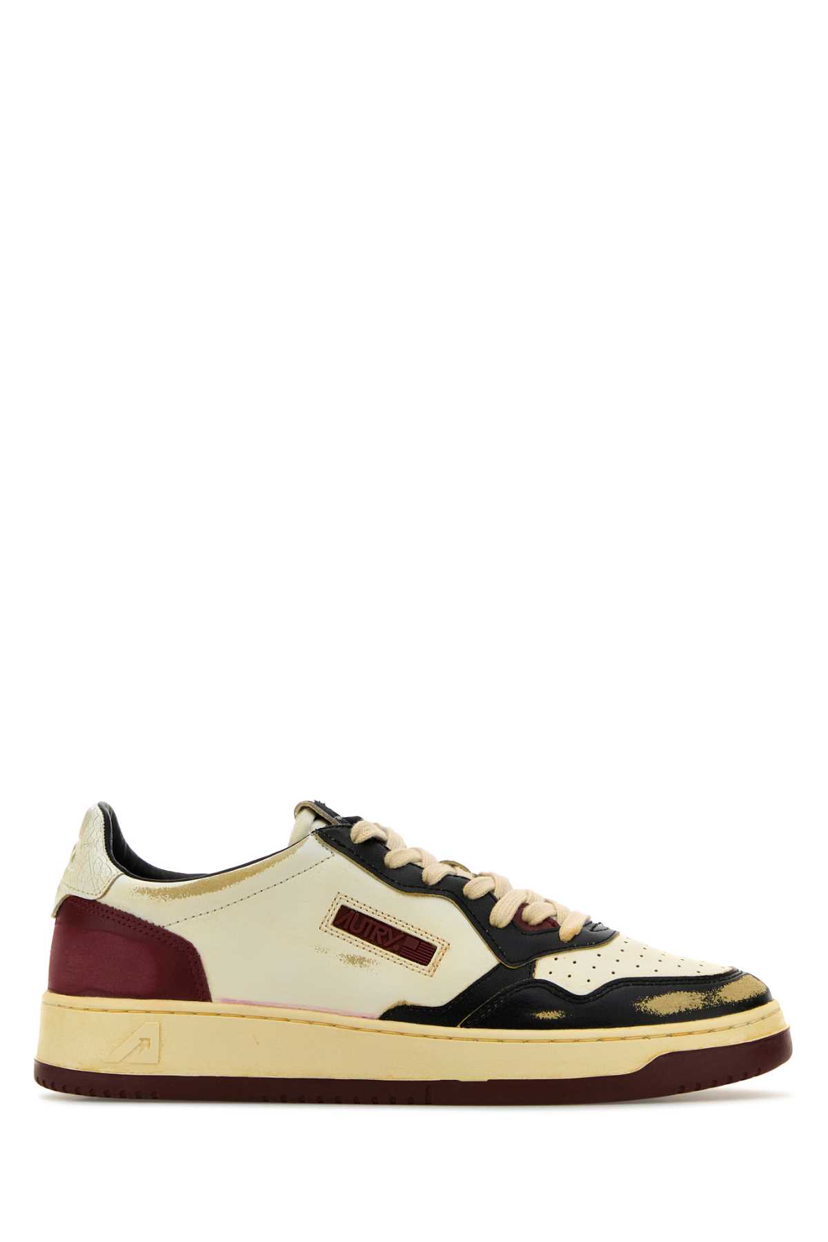 Shop Autry Multicolor Leather Sneakers In Lb01