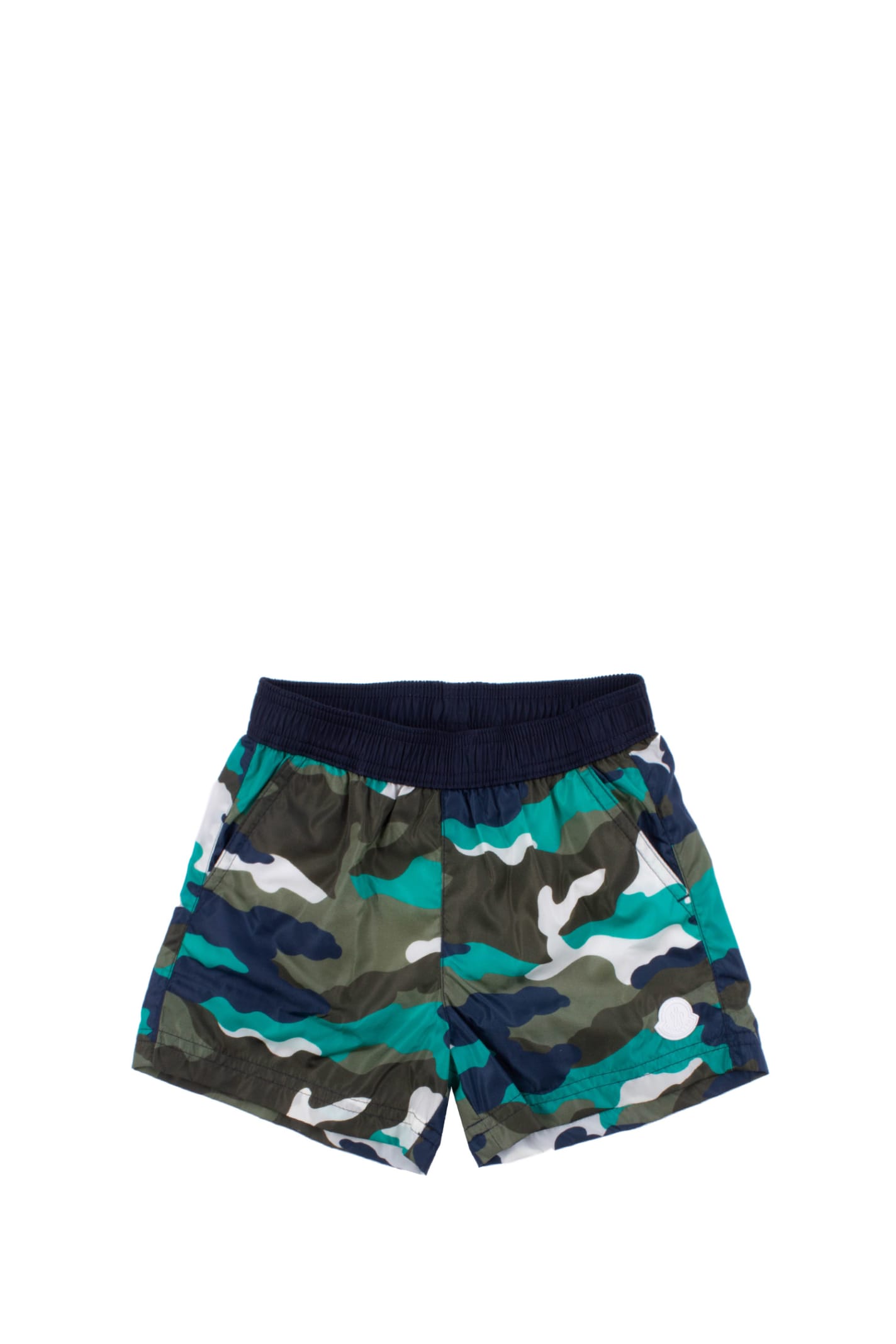 Moncler Babies' Nylon Beach Shorts In Multicolor
