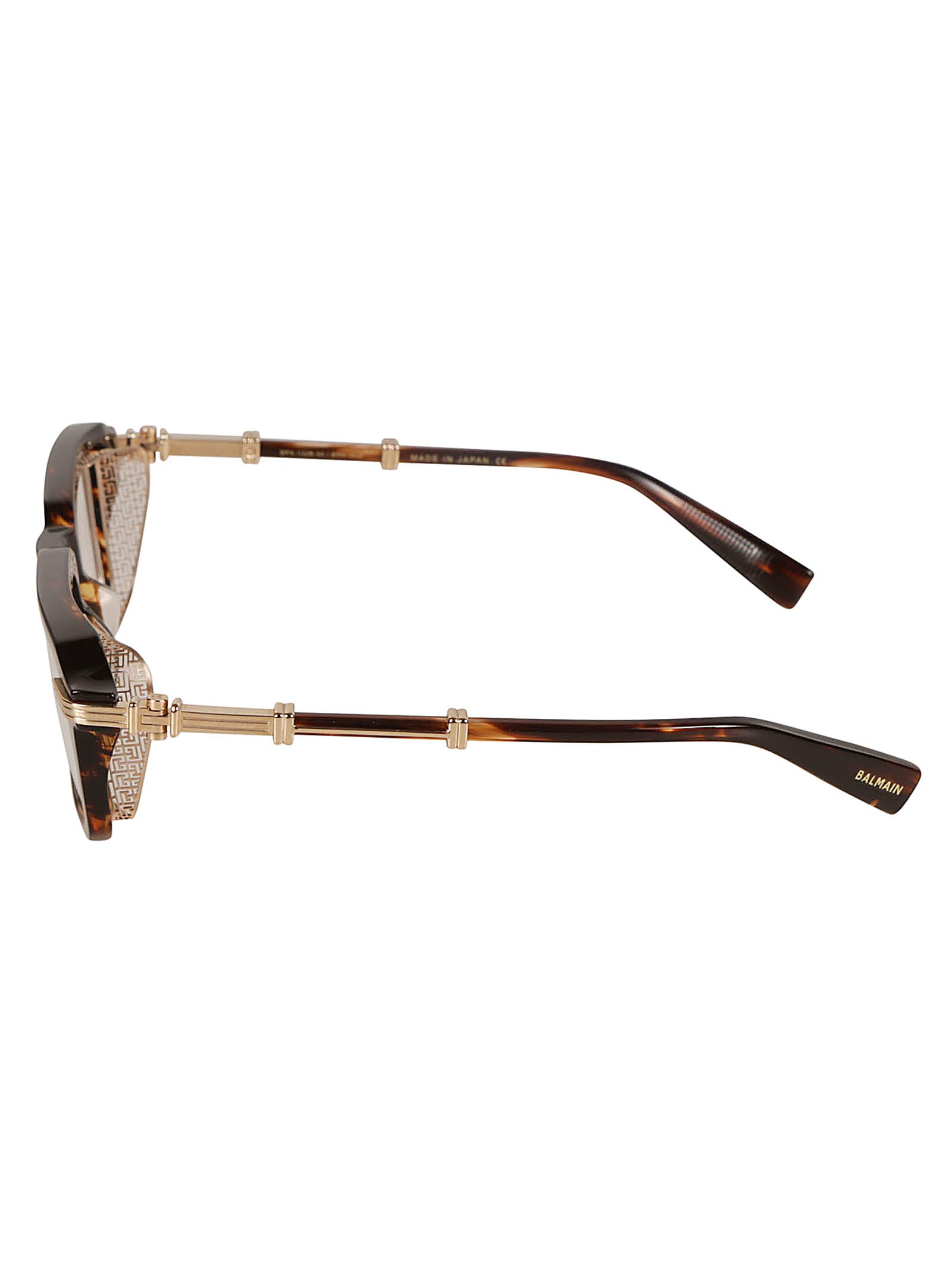 Shop Balmain Legion Iii Glasses Glasses In Brown/gold
