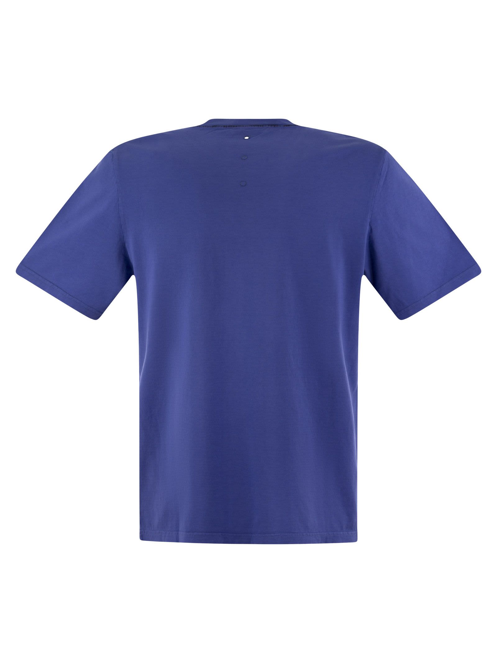Shop Premiata Never White Cotton T-shirt In Bluette