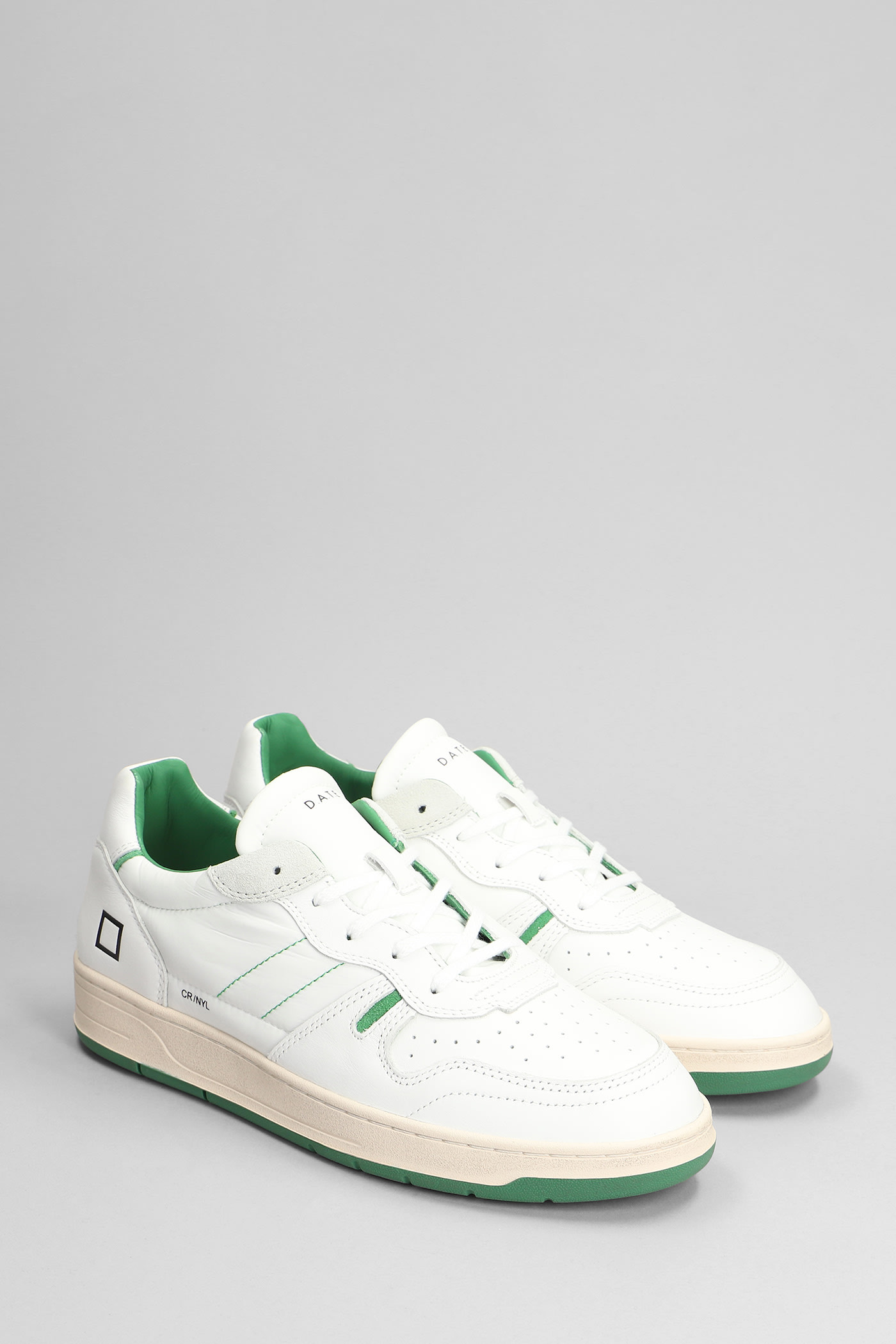 Shop Date Court 2.0 Sneakers In White Leather And Fabric