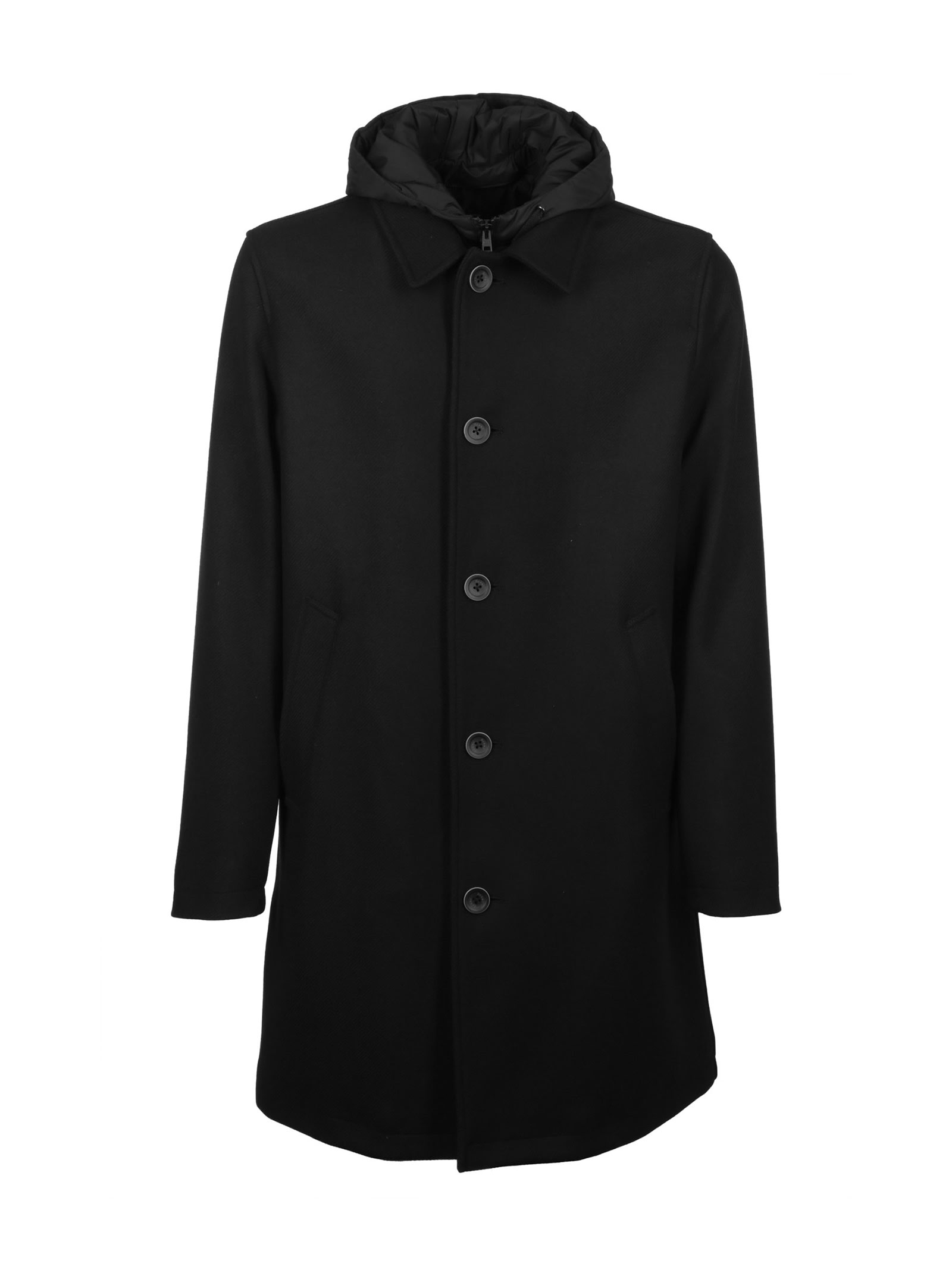 Herno Coat In Ecological And Ecoage Wool