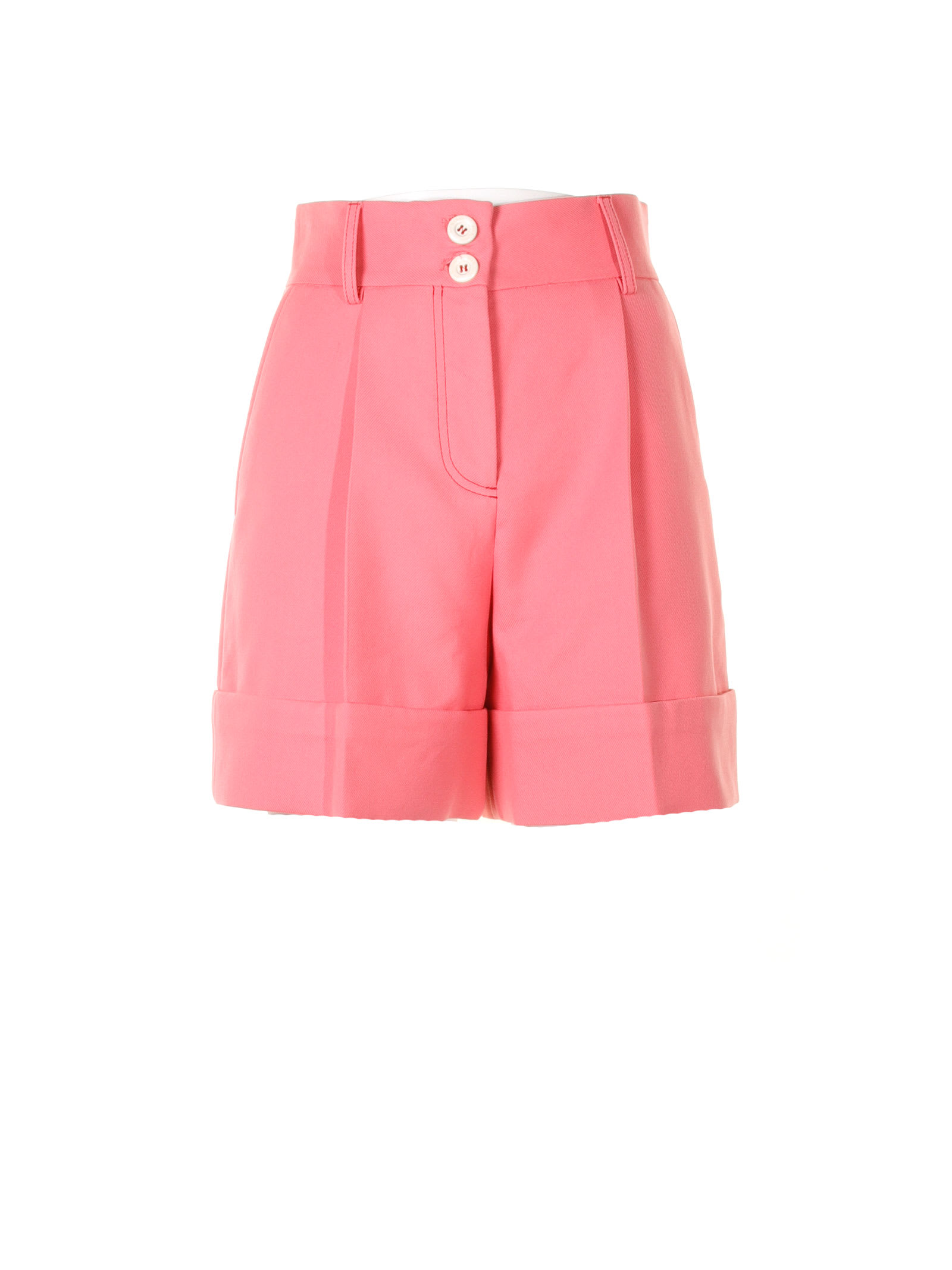 See By Chloé Pink High-waisted Shorts In Sunset Pink