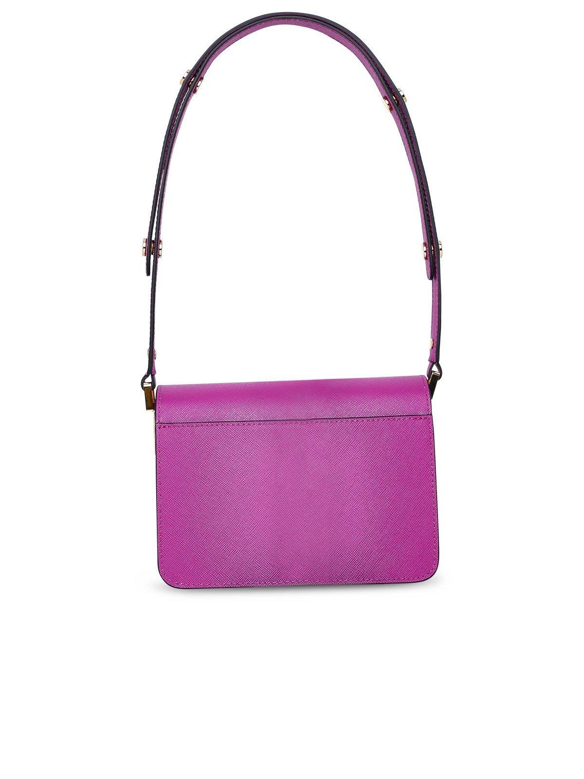 Shop Marni Mini Trunk Shoulder Bag In Multicolour