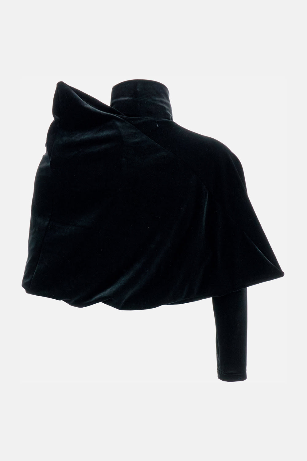 Junya Watanabe Asymmetric High-neck Top In Black