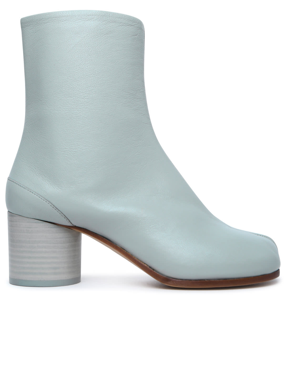 Shop Maison Margiela Tabi Green Anise Leather Ankle Boots