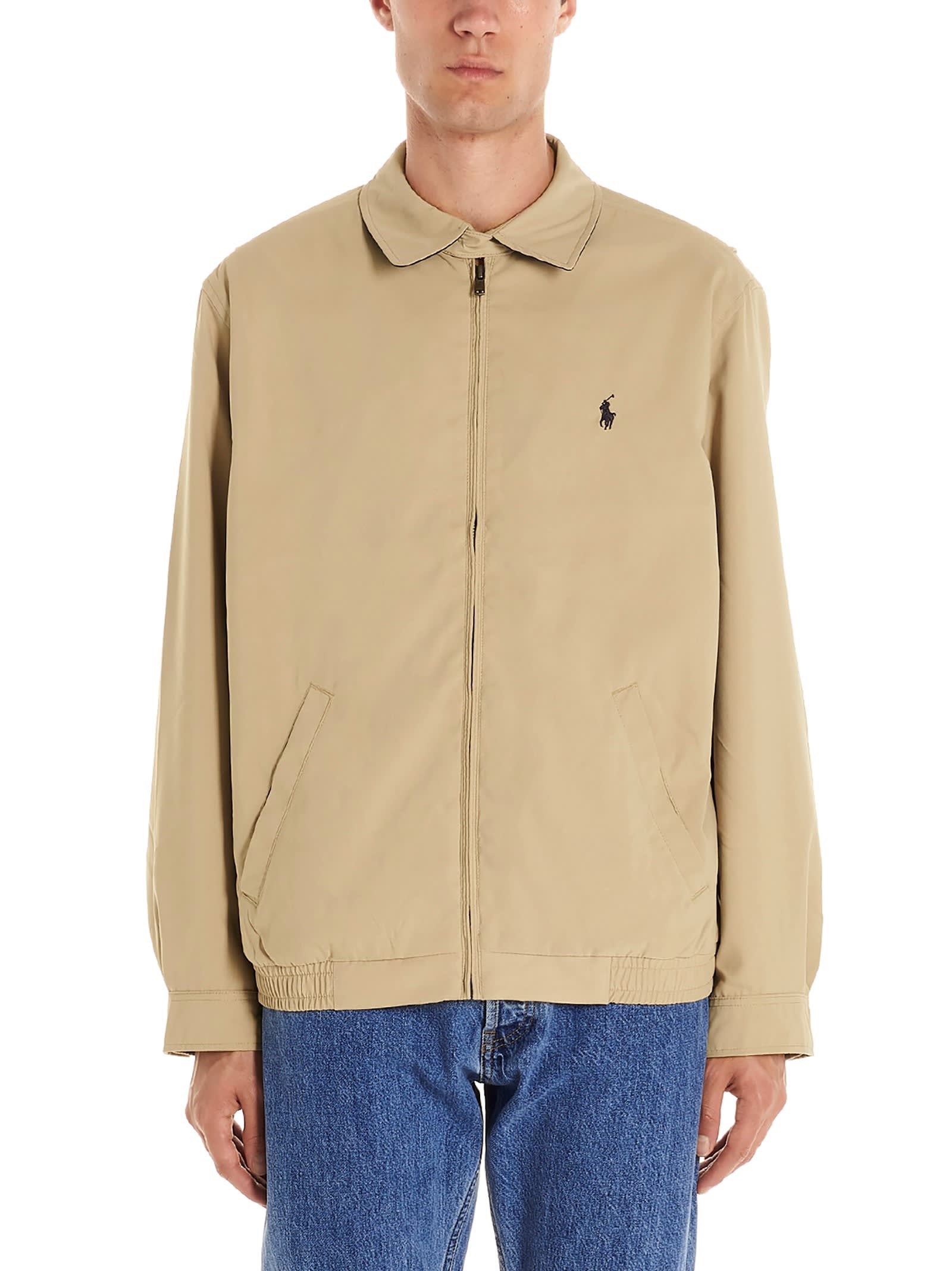 Polo Ralph Lauren Mens Lightweight Windbreaker Regular Big Tall In Beige