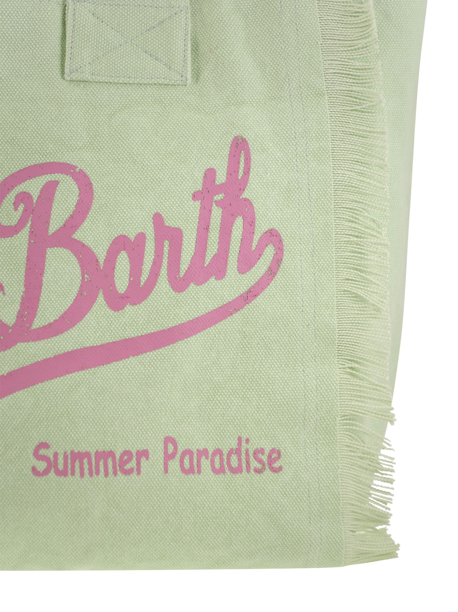 Shop Mc2 Saint Barth Vanity - Canvas Shoulder Bag In Green