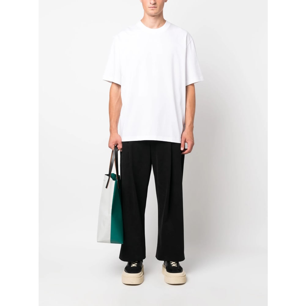Studio Nicholson White Cotton Piu Over Shirt In White