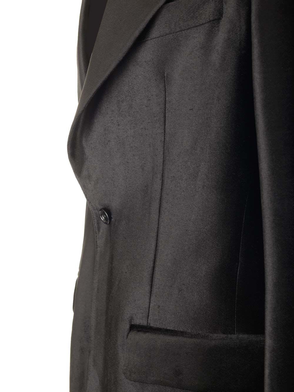 Shop Lardini Velvet Jacket In Black