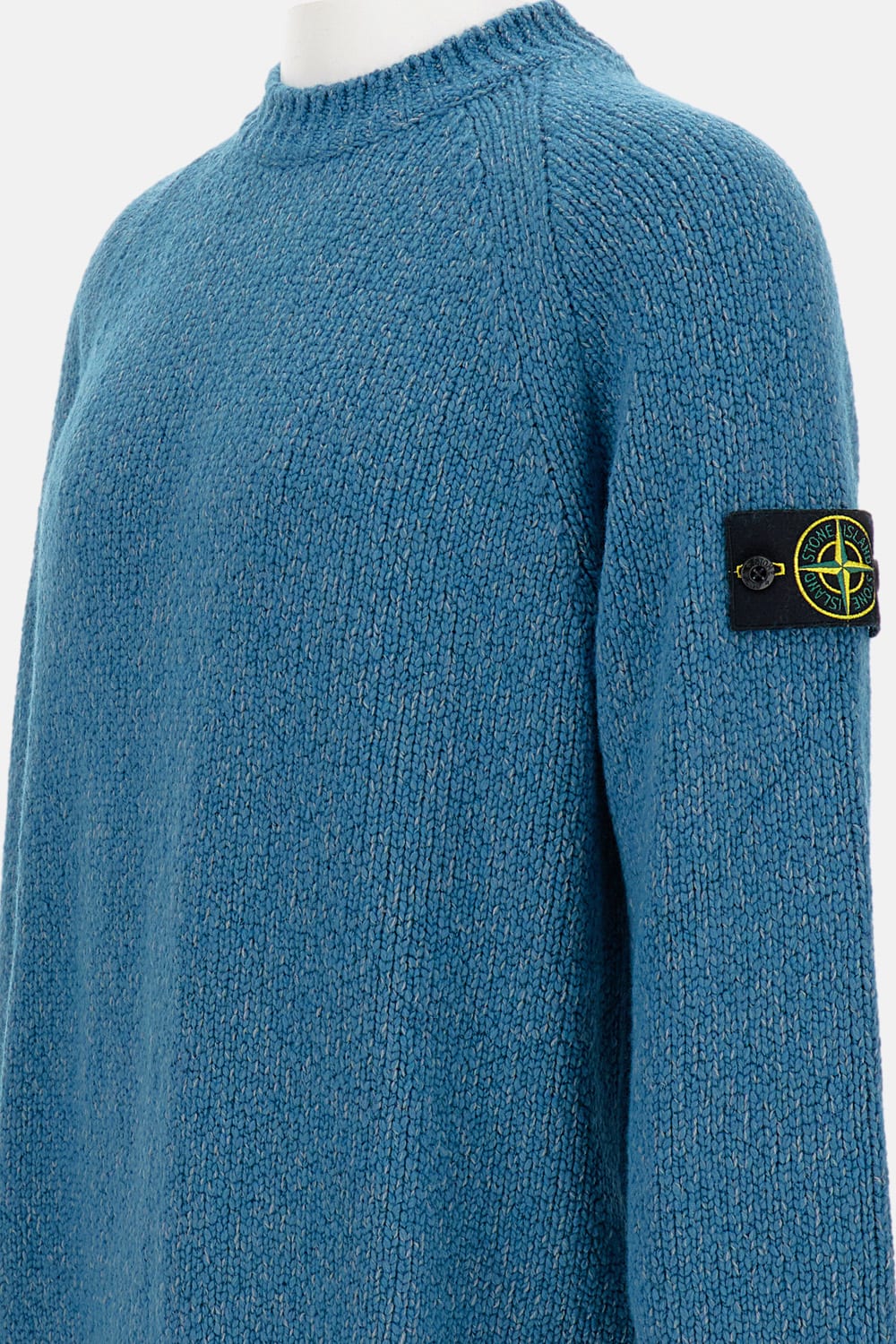 Stone Island Crewneck Sweater In Blue