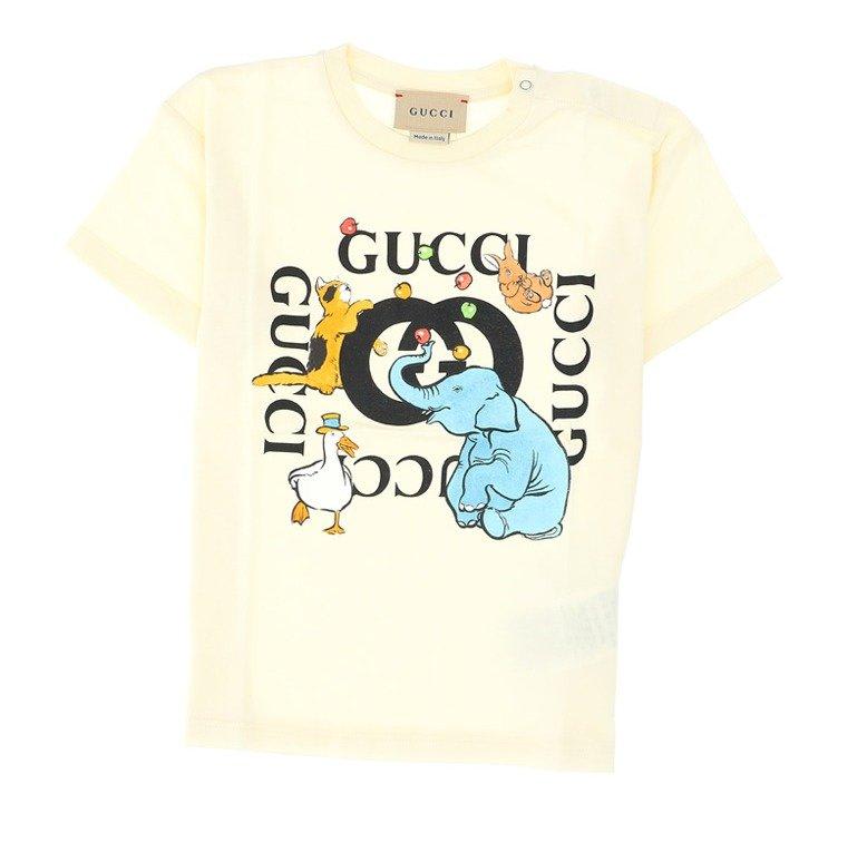 Gucci Logo Printed Crewneck T-shirt