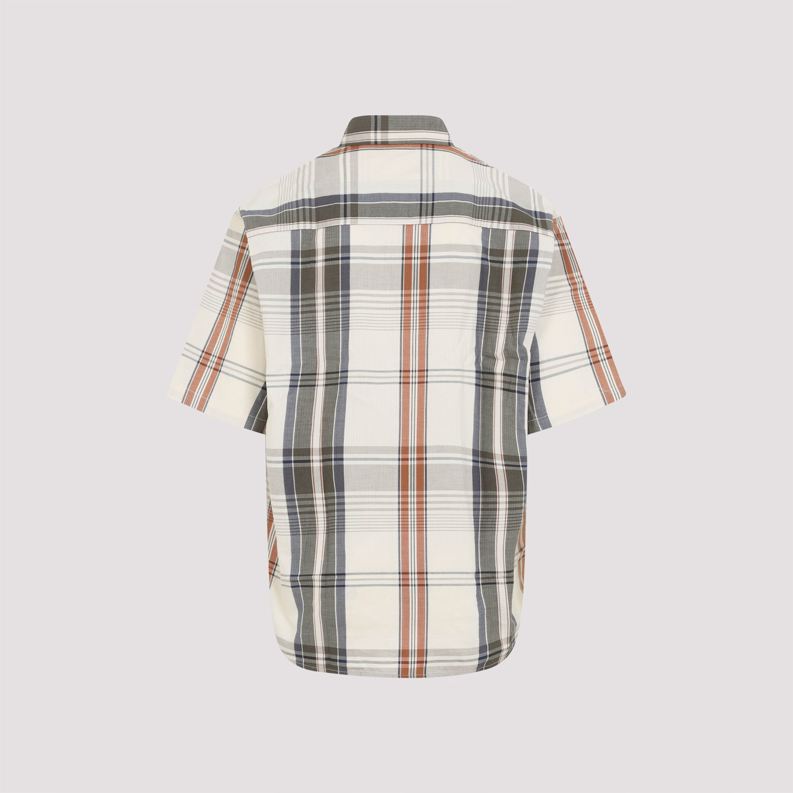 Carhartt Roslin Flannel Check Short-sleeved Shirt In Natural Wax