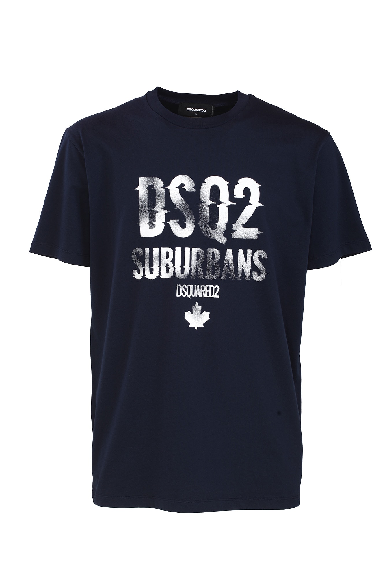 Shop Dsquared2 Cotton T-shirt In Navy