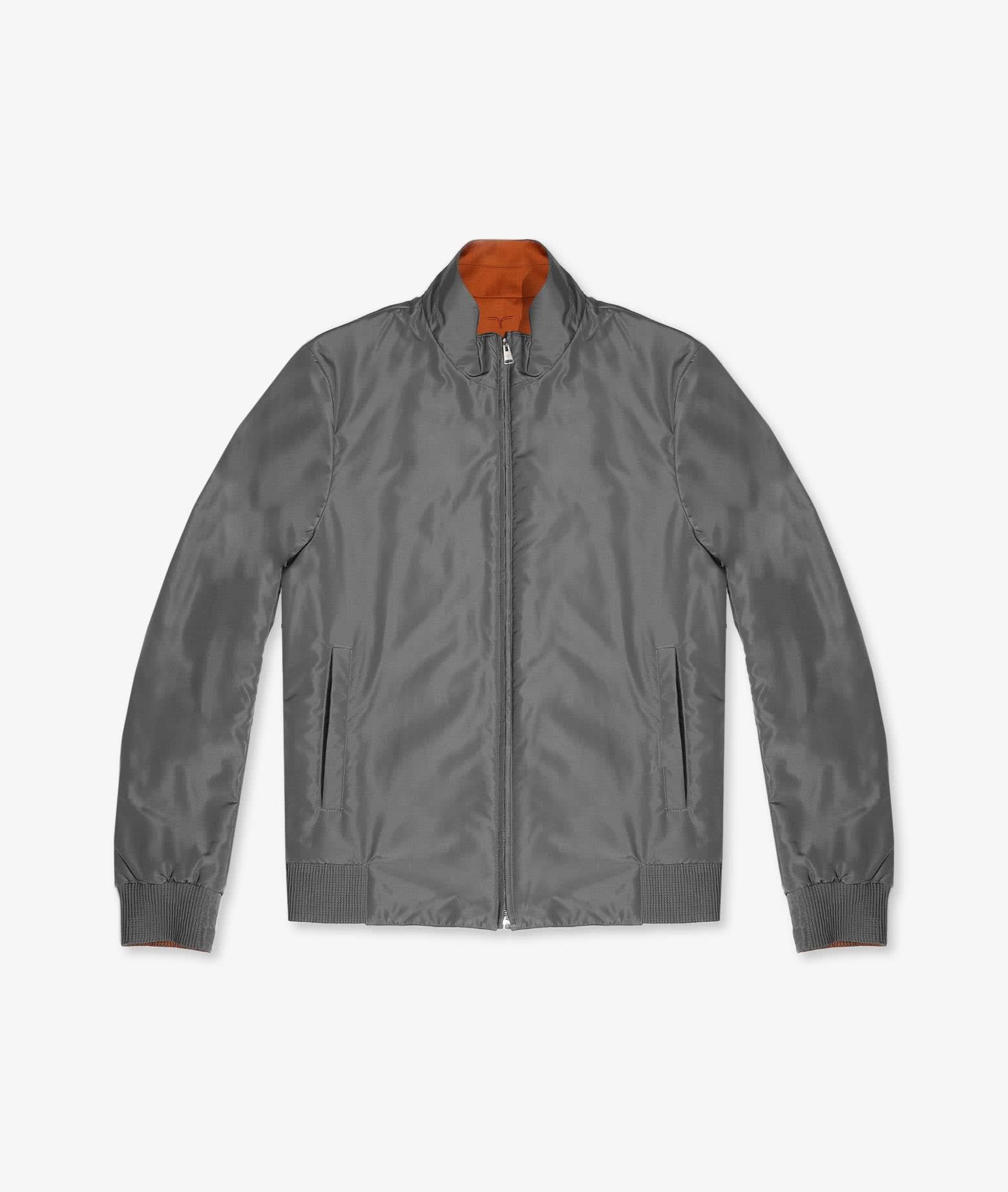 Shop Larusmiani Reversible Wool Jacket Jacket In Brown