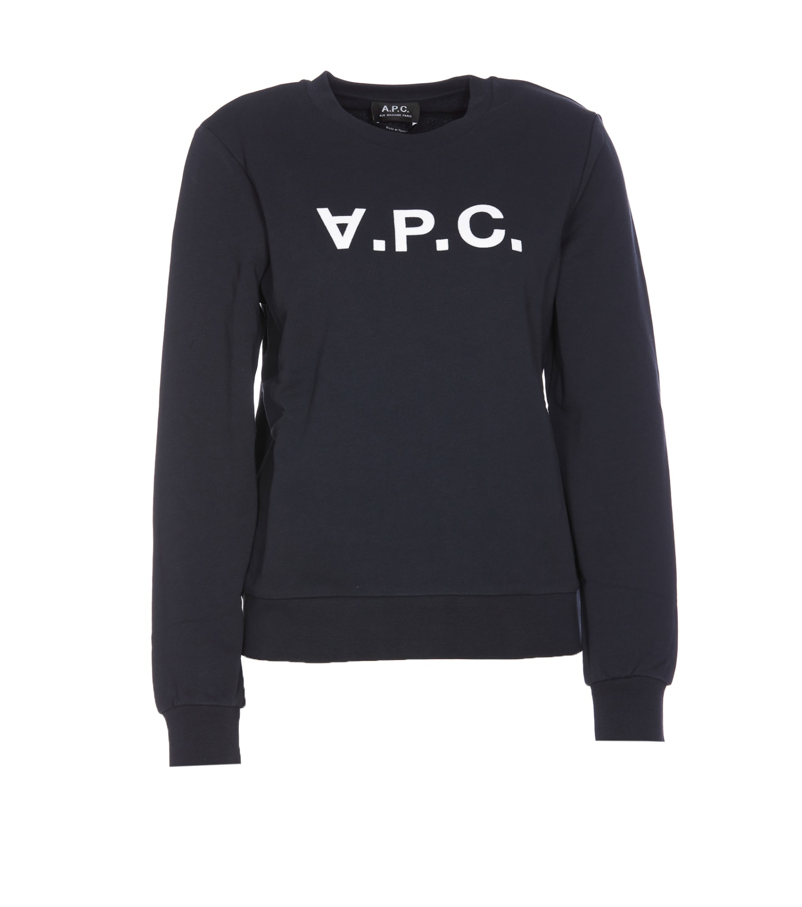 Shop Apc Viva Logo Sweatshirt In Blue