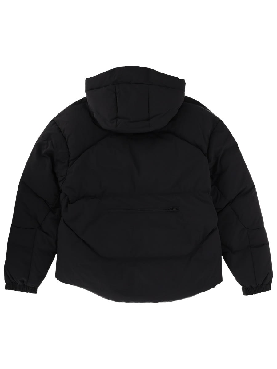 Jg1 Hooded Quilted Jacket Adjustable Features In Black