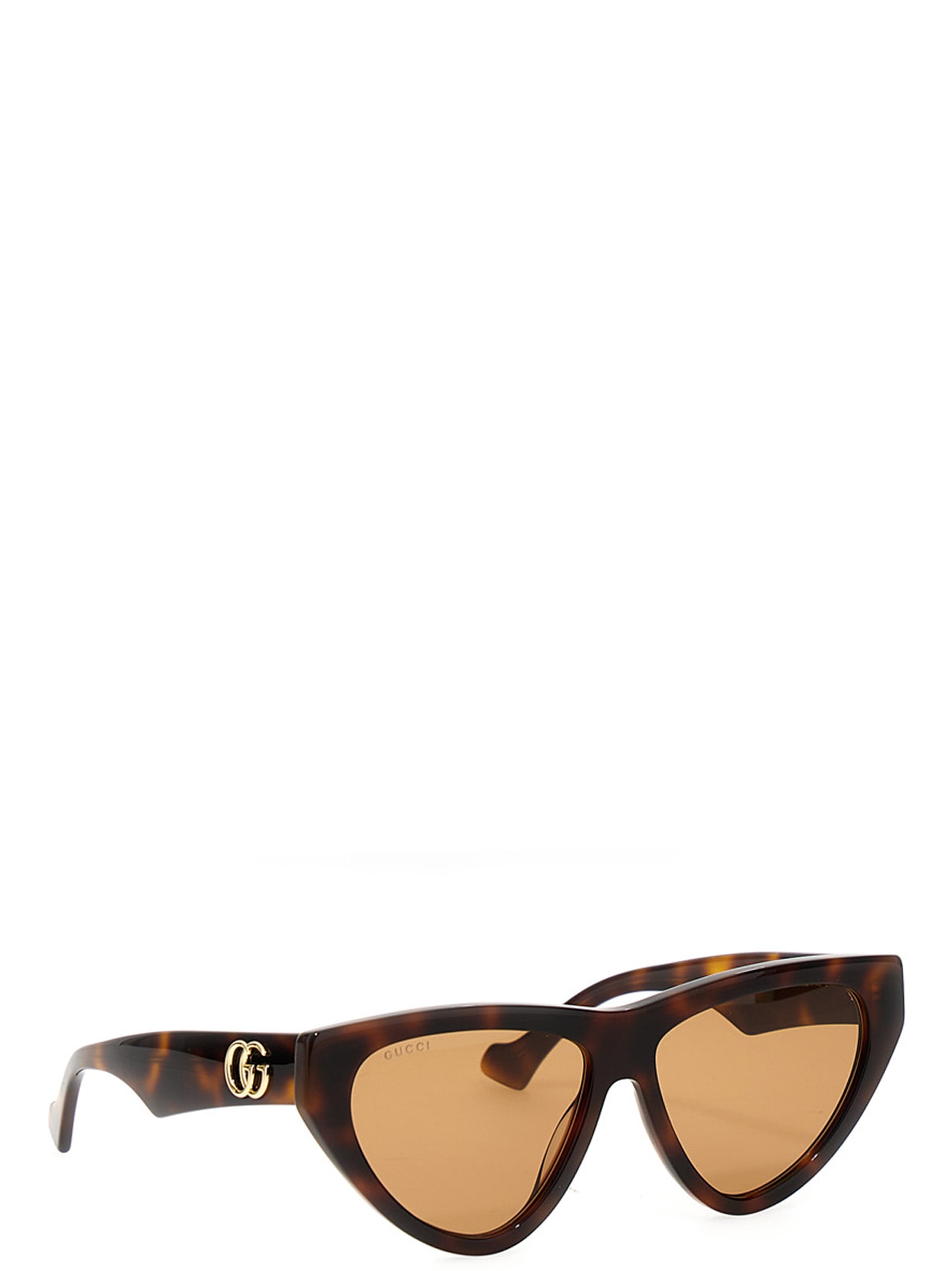 Gucci Bold Cat Eye Sunglasses With Tortoiseshell In Brown