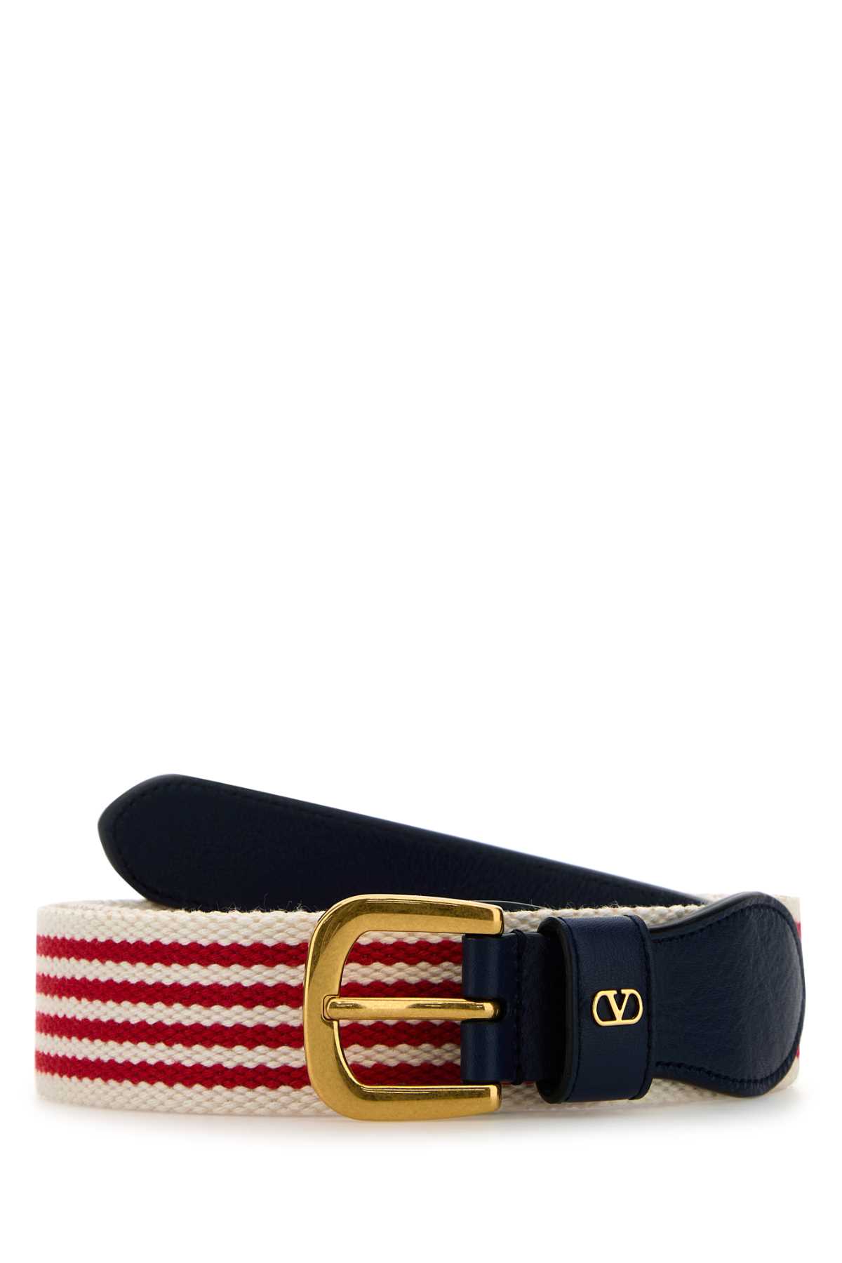 Valentino Garavani Embroidered Fabric Belt Valentino Garavani Embroidered Fabric Belt