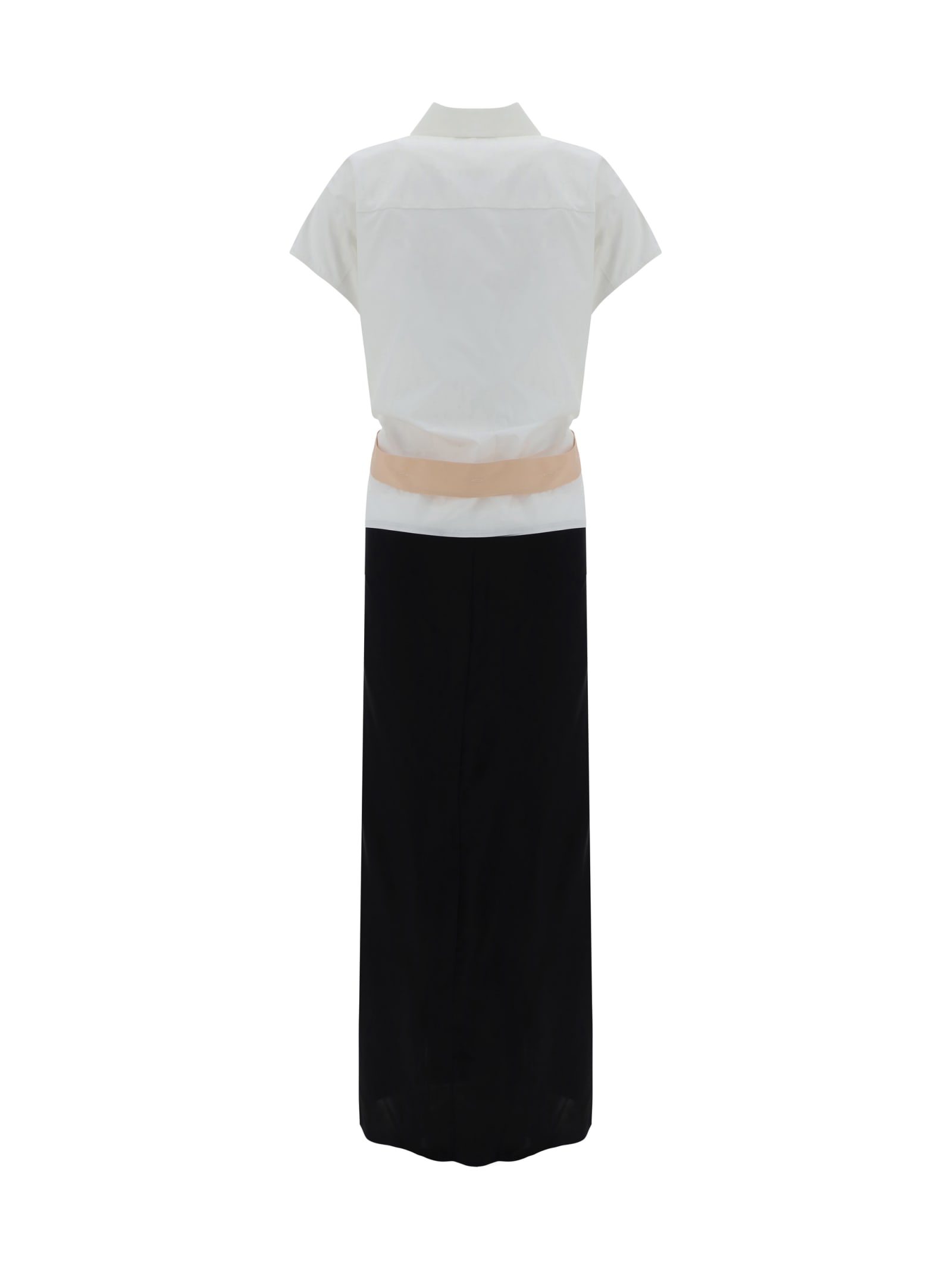 Shop Fabiana Filippi Long Dress In Black/white