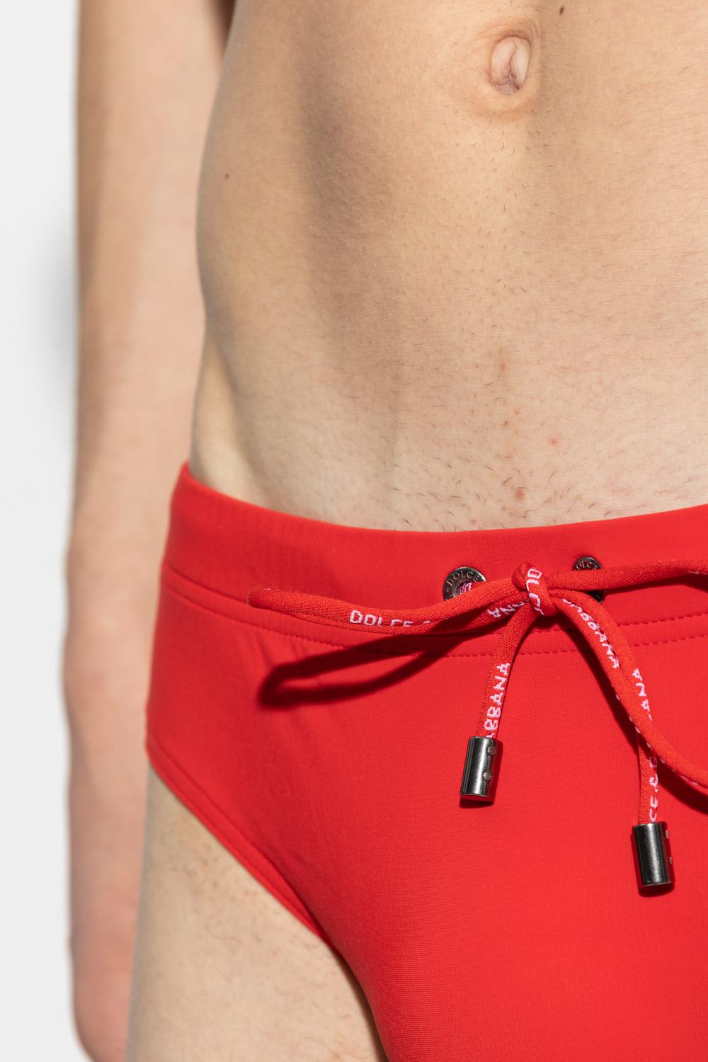 Shop Dolce & Gabbana Swimming Briefs In Red