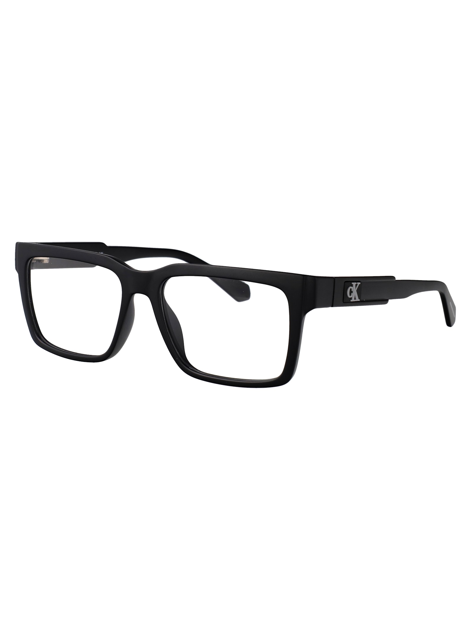 Calvin Klein Jeans Est.1978 Calvin Klein Jeans Matte Black Acetate Glasses In Black