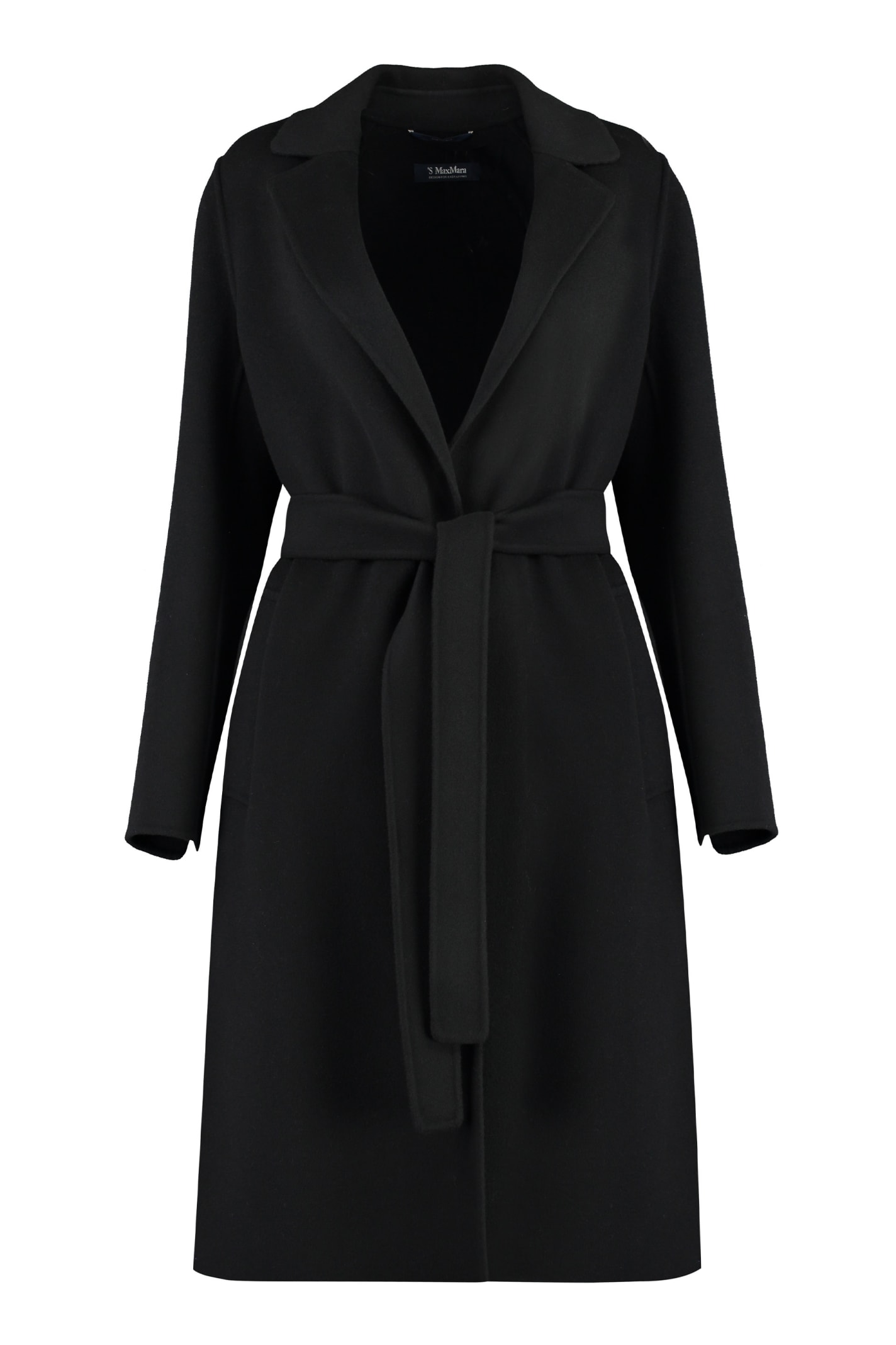 's Max Mara Pauline Wool Coat In Black