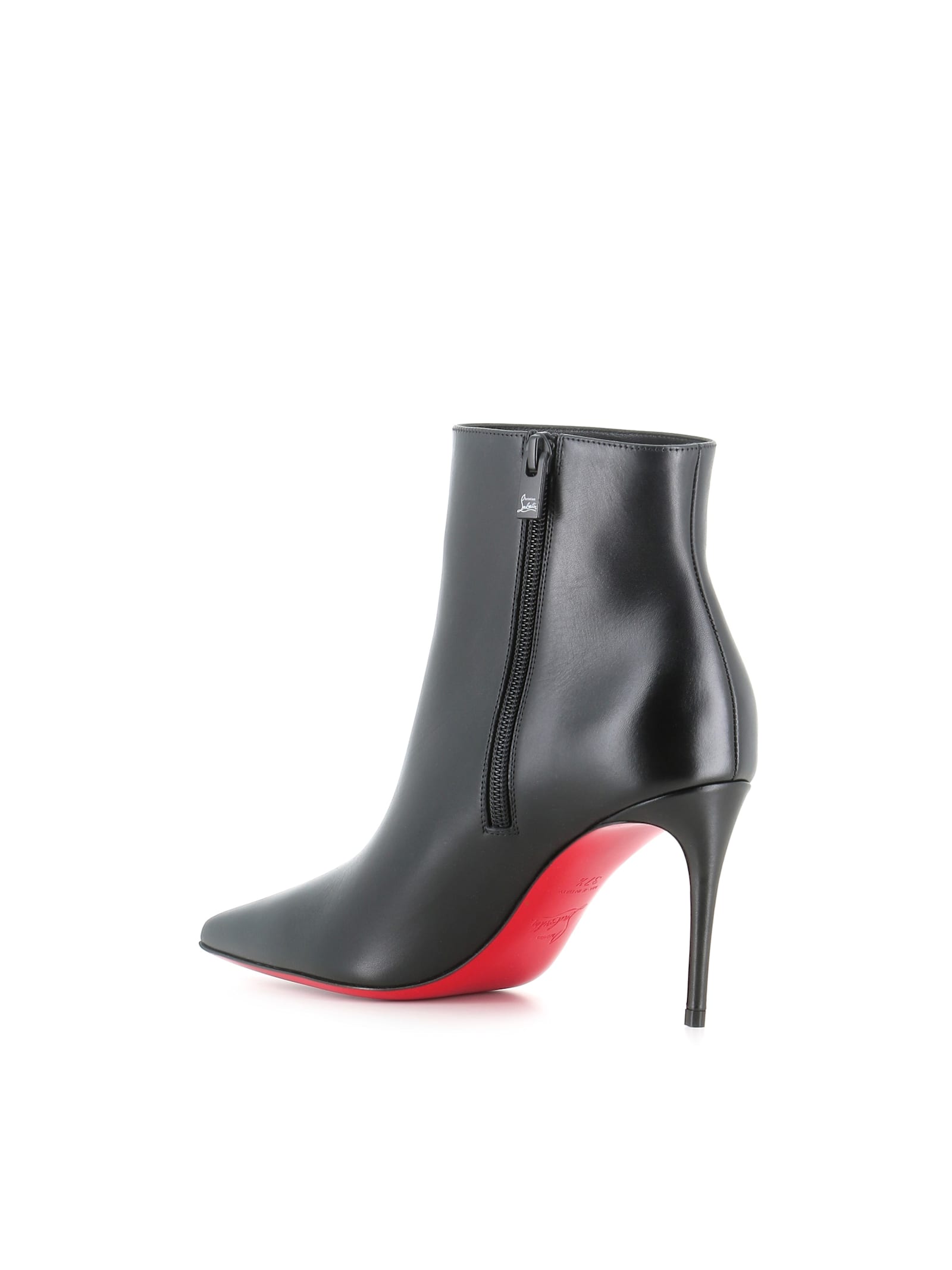 Christian Louboutin 100mm Miss Z Pointed-toe Stiletto Boots In Black
