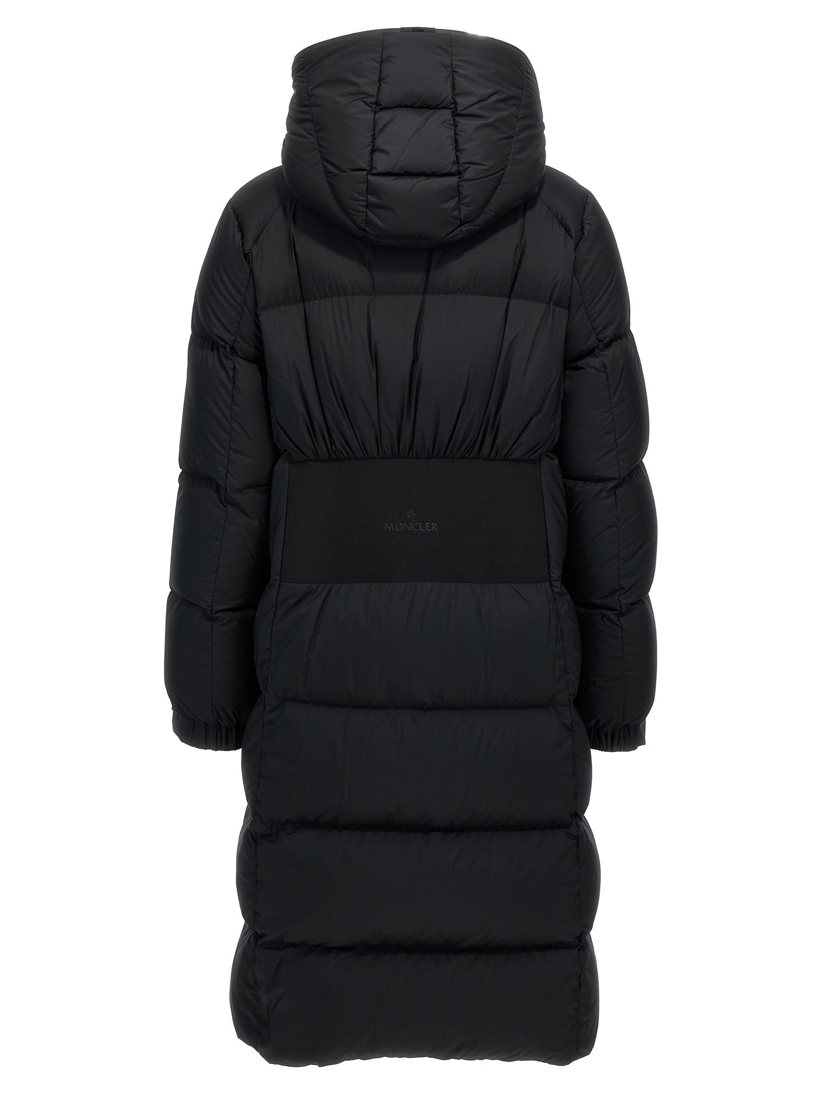 Shop Moncler Arredoun Long Down Jacket In Black