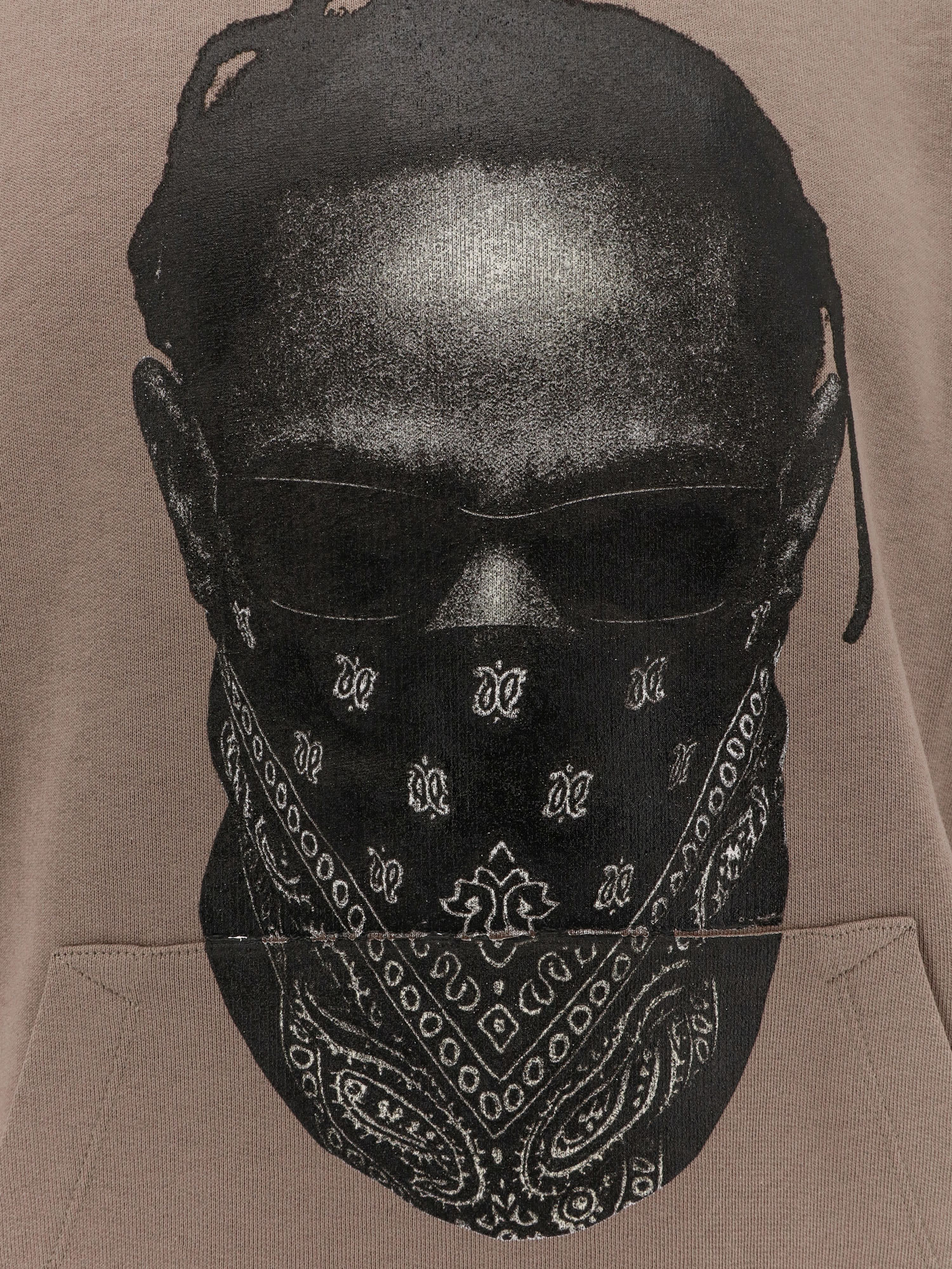 Ih Nom Uh Nit Adjustable Hooded Sweatshirt Graphic Print In Gray