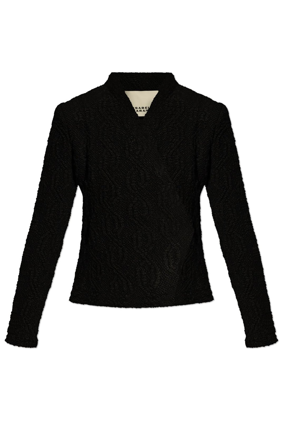 Shop Isabel Marant Loyana Embossed Double-breasted Jacket In Black