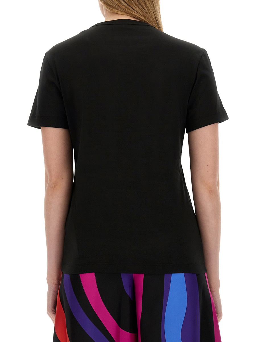 Shop Pucci T-shirt With Logo In Black