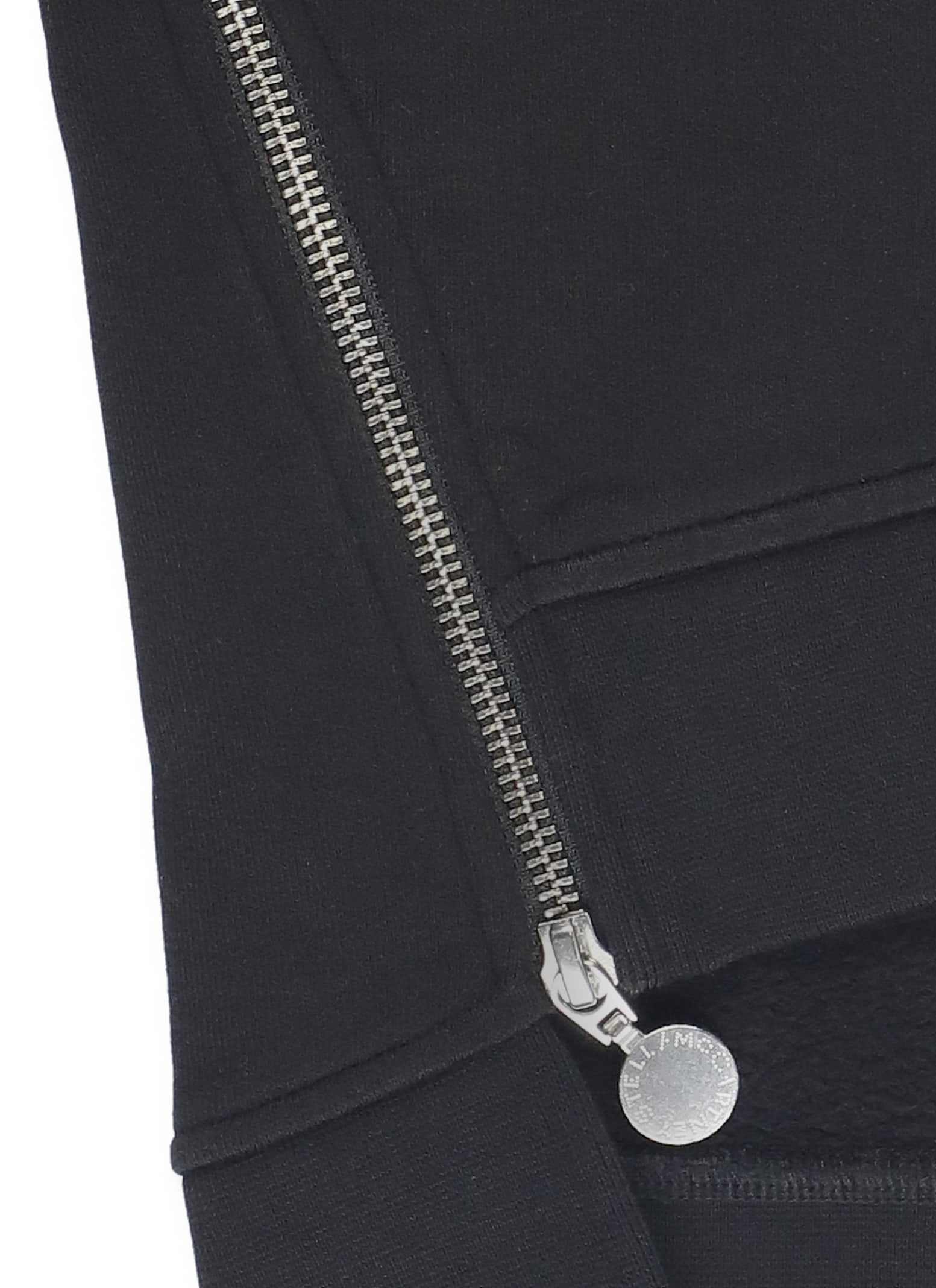 Stella Mccartney Sweatshirt With Logo Print And Side Zippers Kids In Black