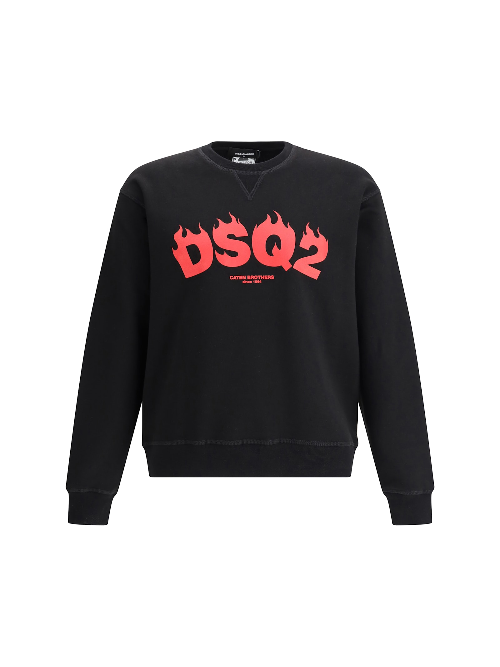 Dsquared2 Man Sweatshirt Black Size L Cotton