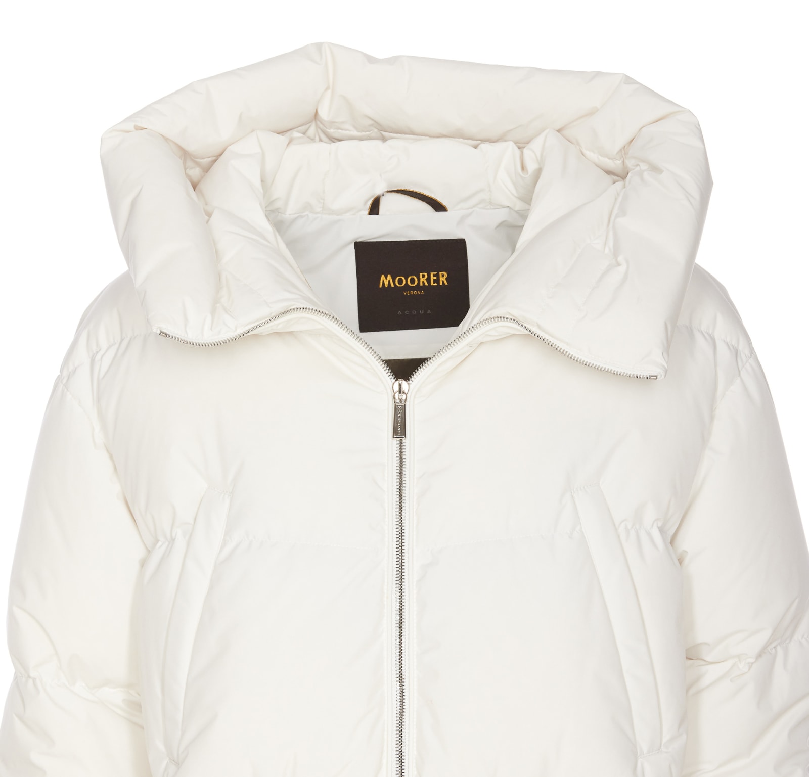 Shop Moorer Calliope Down Jacket In White