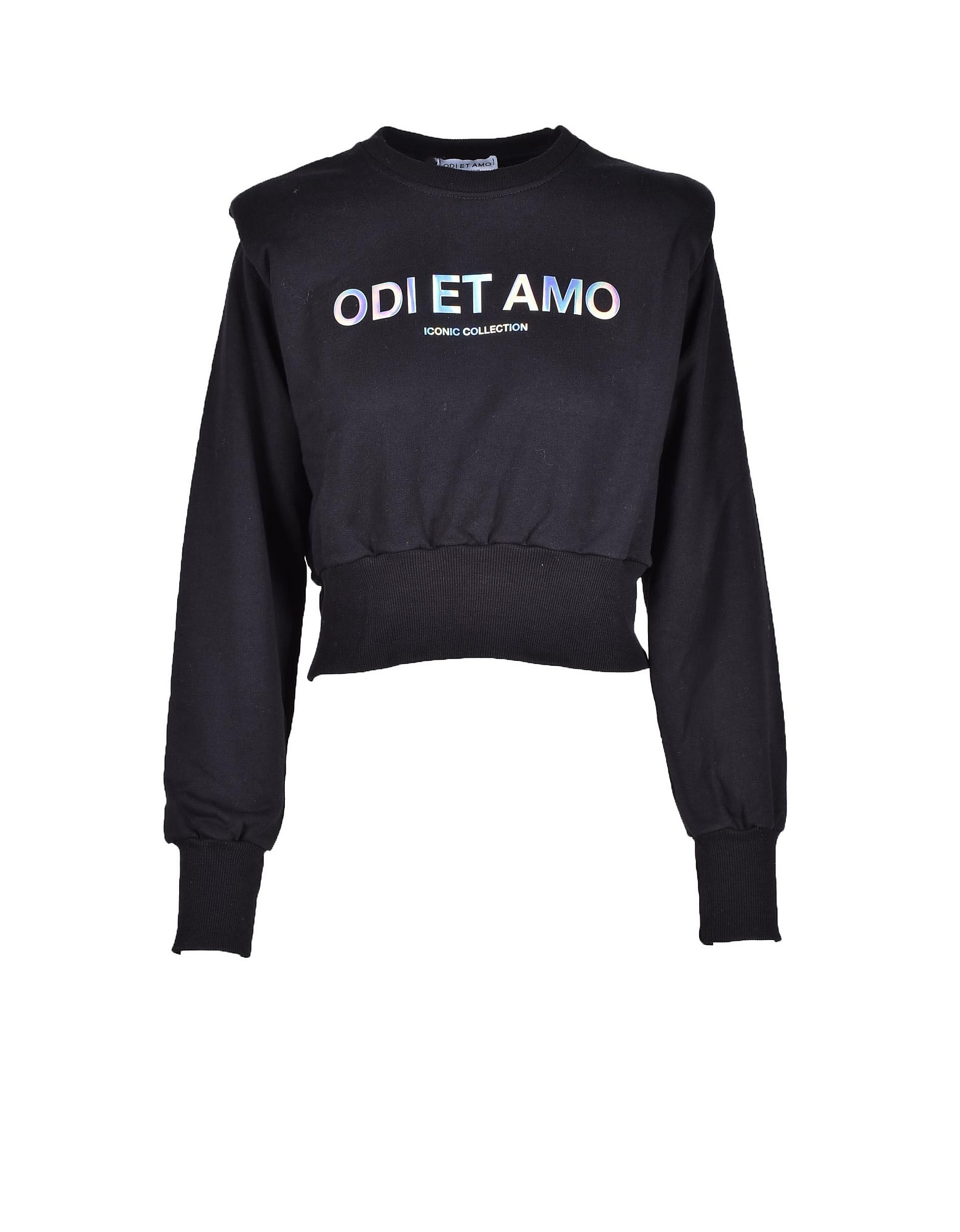 Odi Et Amo Womens Black Sweatshirt