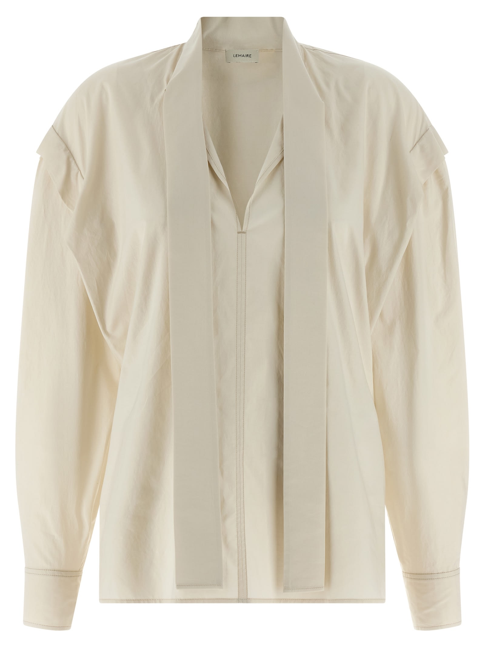 Lemaire Ascot Blouse In Neutral