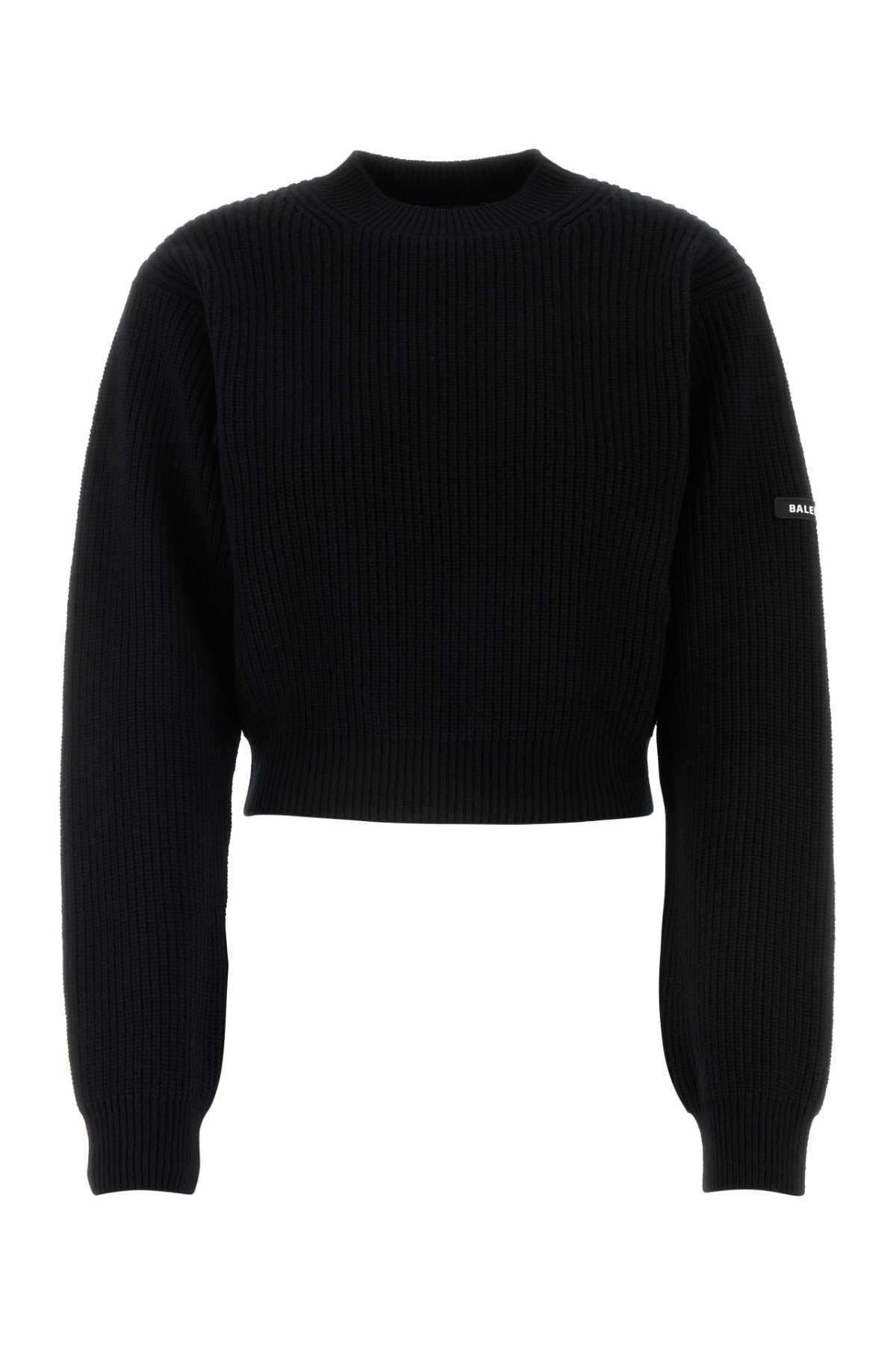 Shop Balenciaga Black Wool Sweater