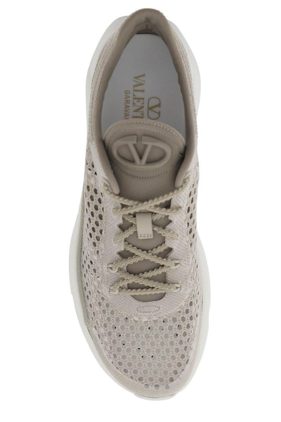 Shop Valentino True Actress Mesh Sneakers