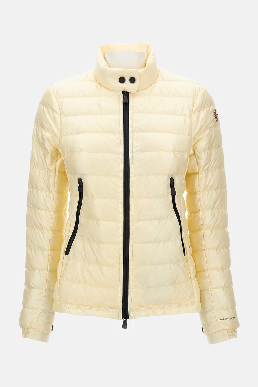 Moncler Grenoble Ivory Nylon Walibi Down Jacket In Neutral