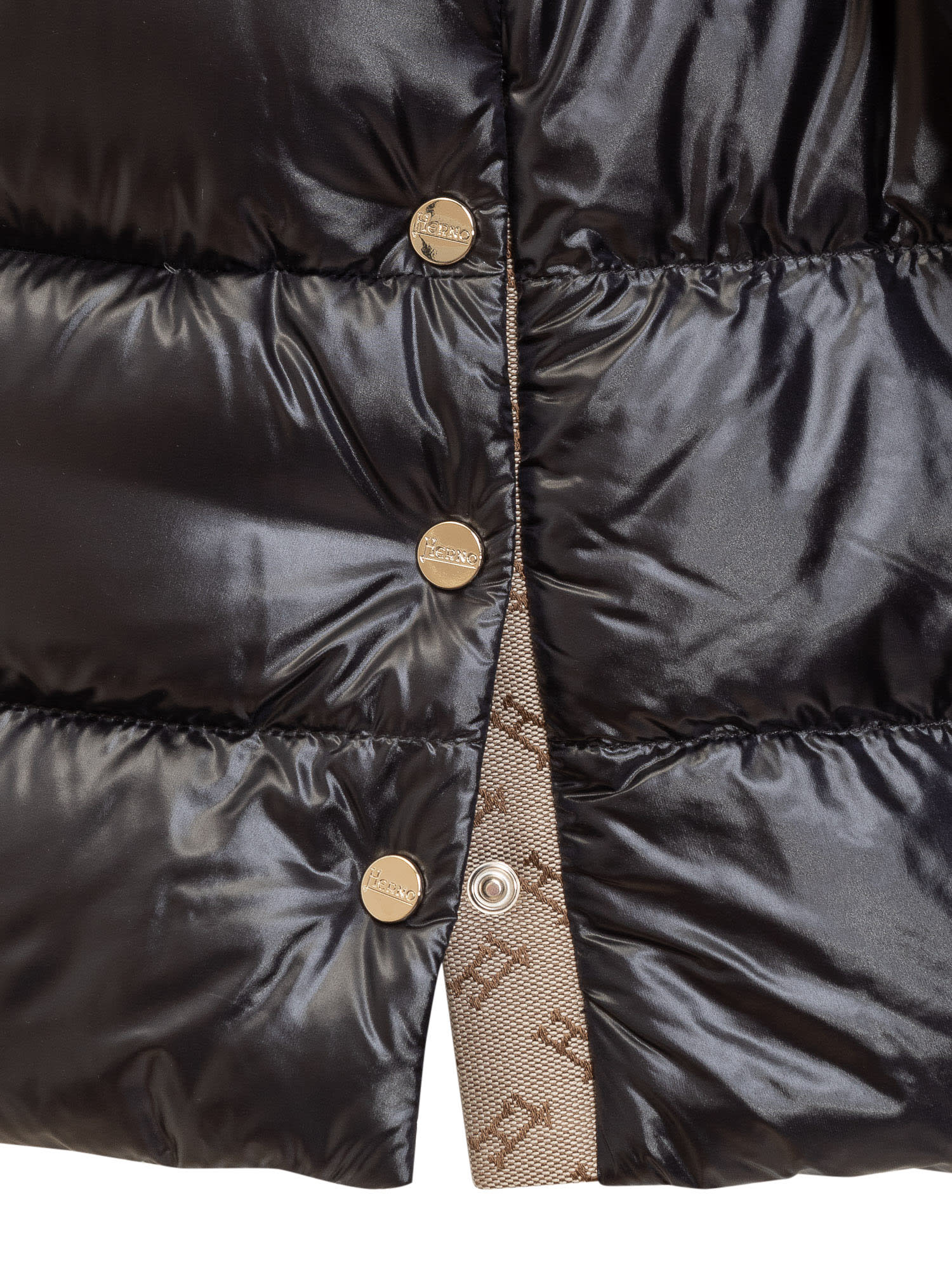 Herno Cappa Down Jacket In Nero