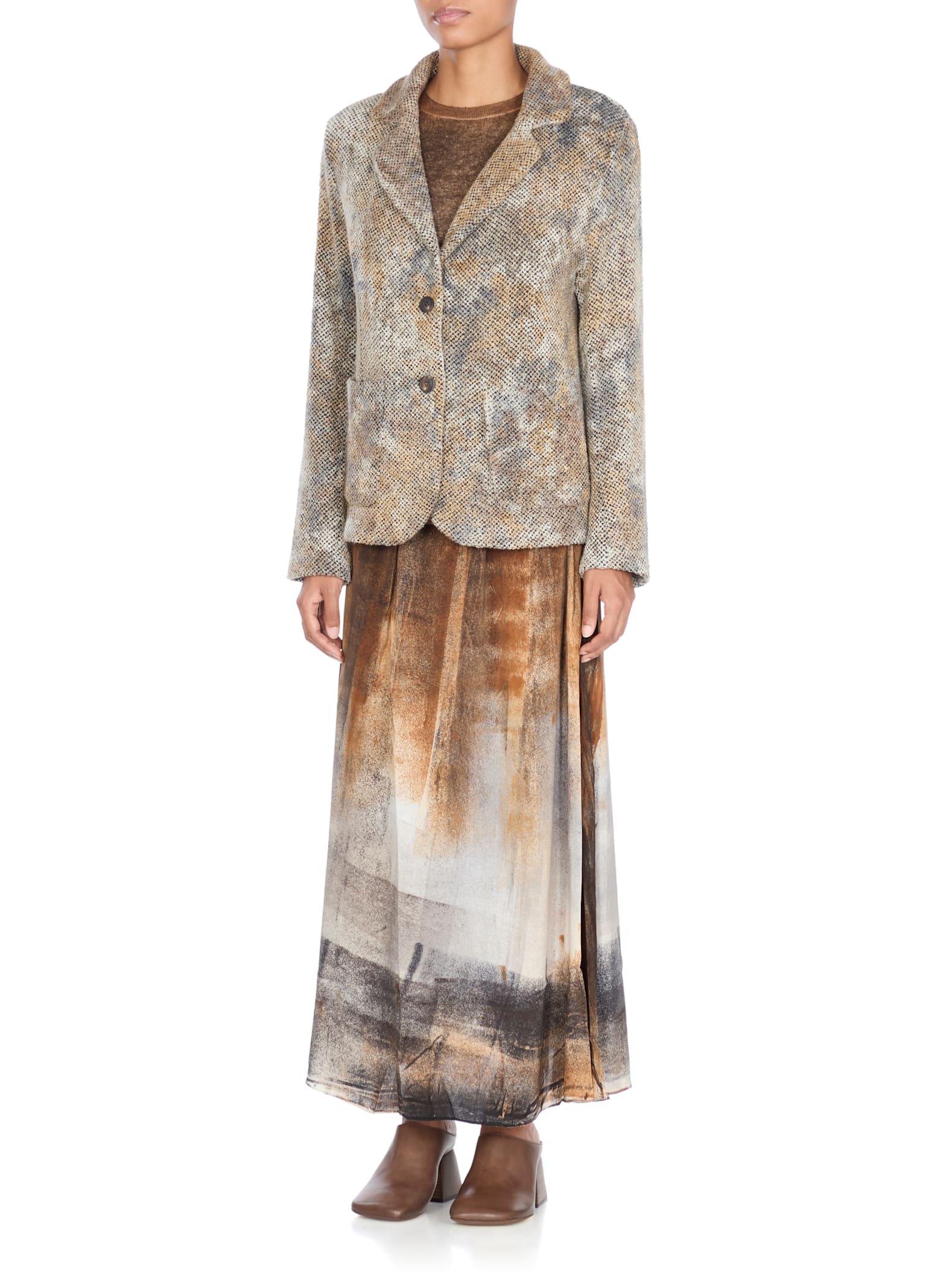 Avant Toi Wool And Cashmere Blazer In Sand