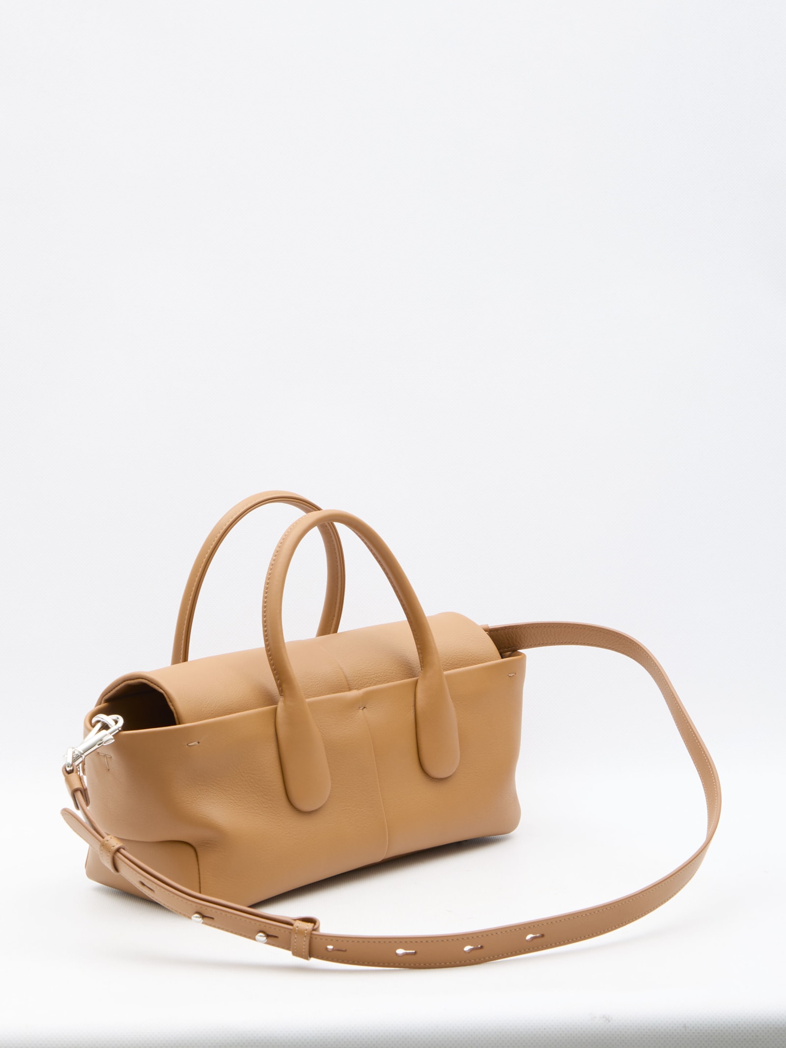 Shop Tod's Tods Di Bag Reverse Ew Flap In Brown