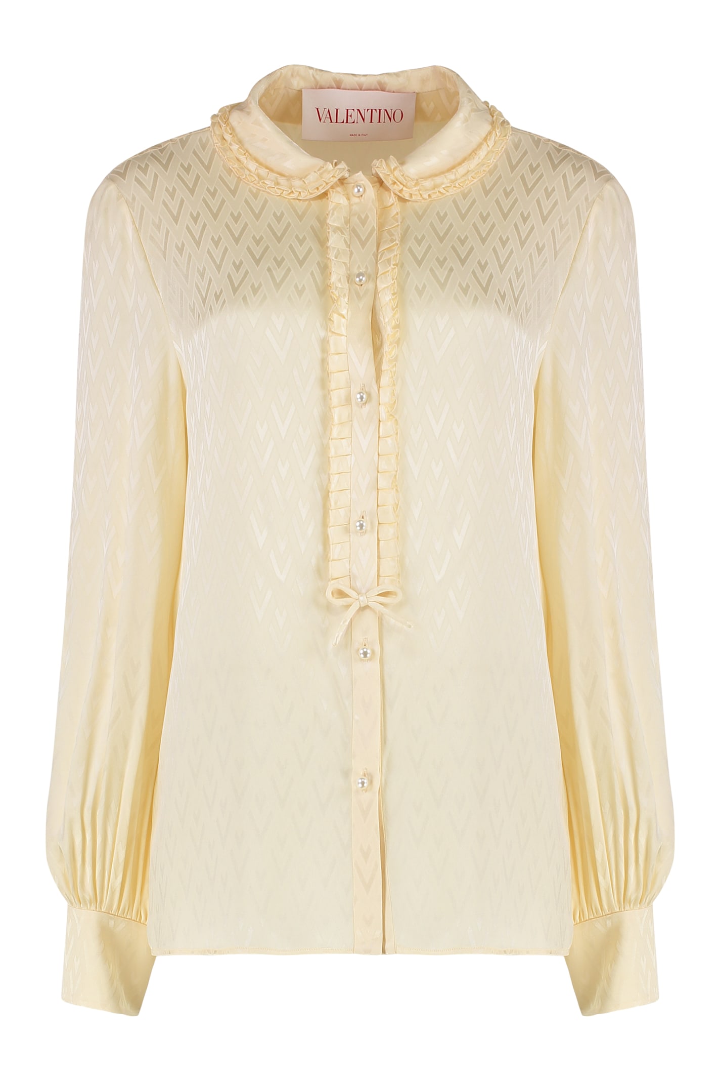 Valentino Garavani Cream Silk Shirt
