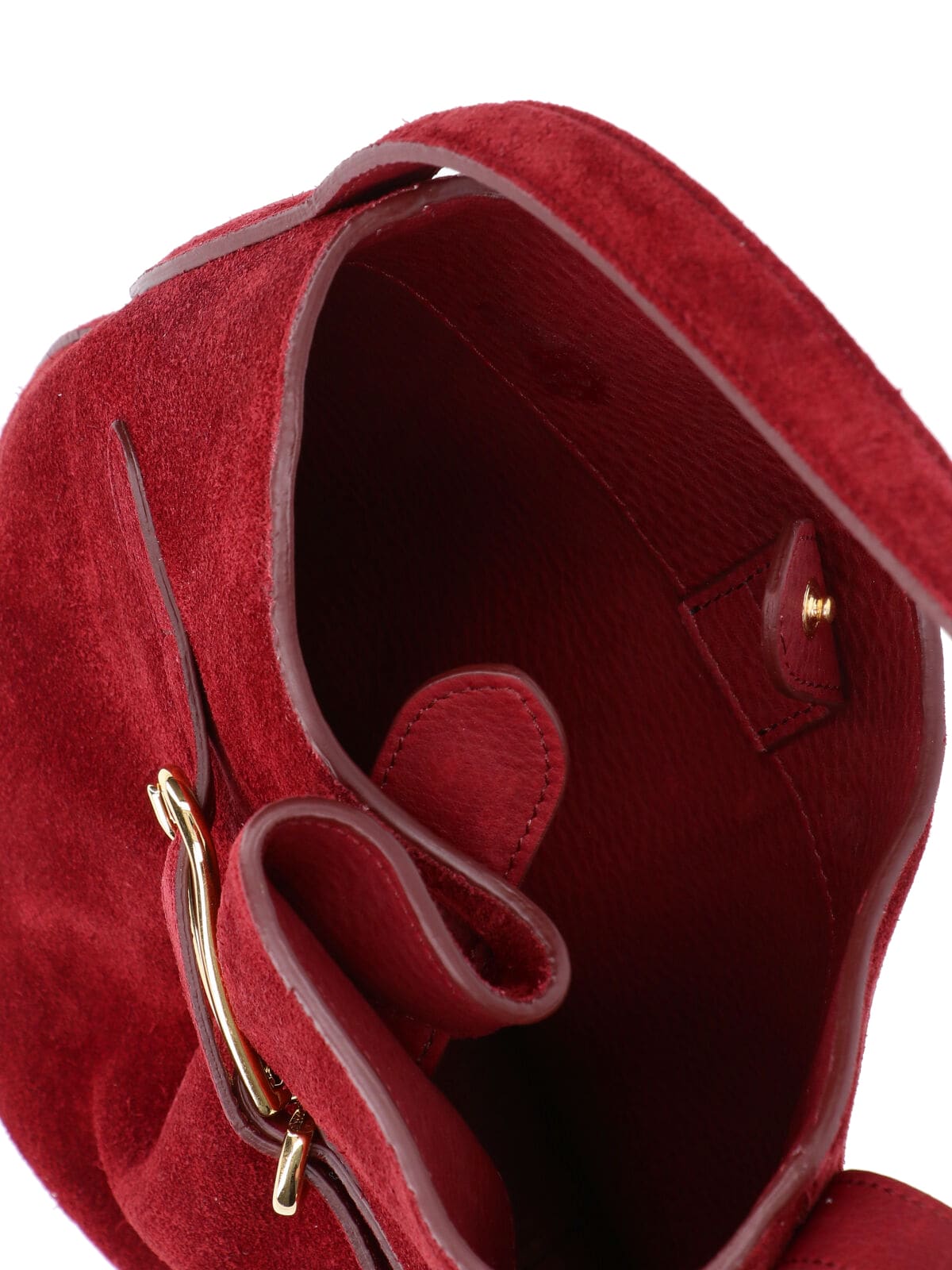 Little Liffner Belted Bag Mini Bucket Bag In Red