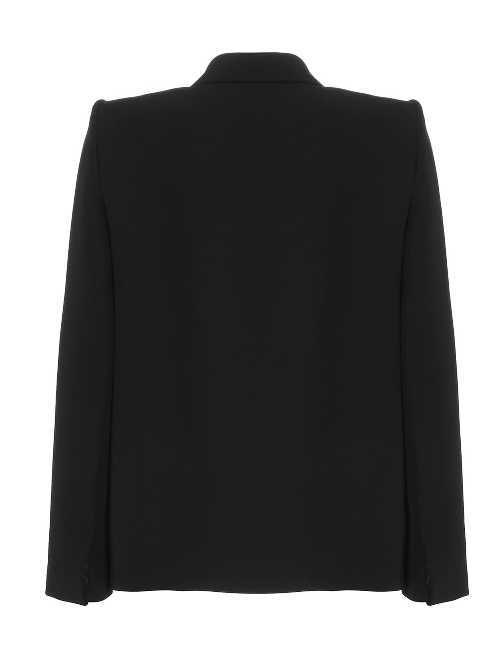 Balenciaga Black Wool Seamless Blazer In 1000 | ModeSens