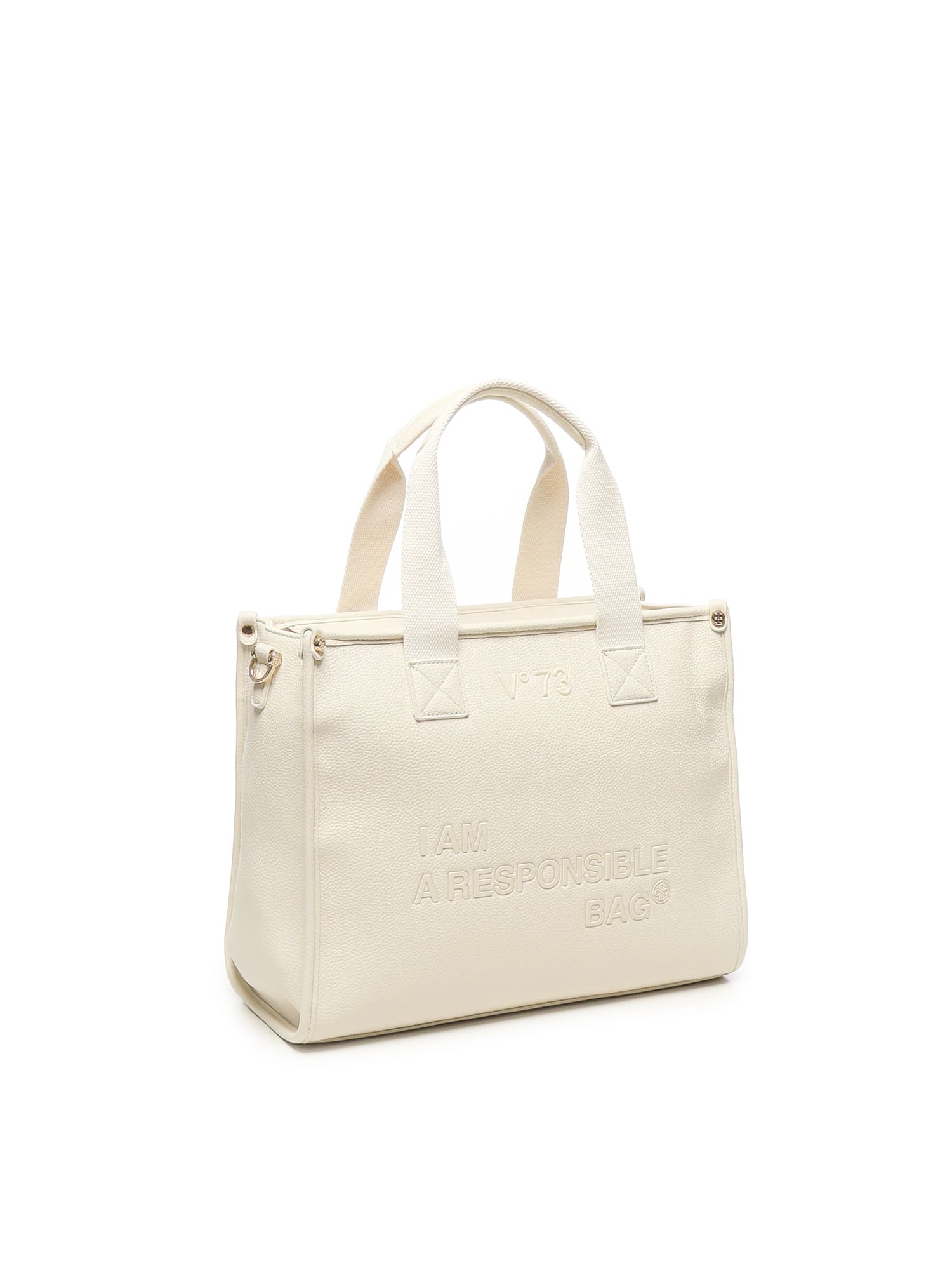 V73 Responsibility Now Shopping Bag In Sand