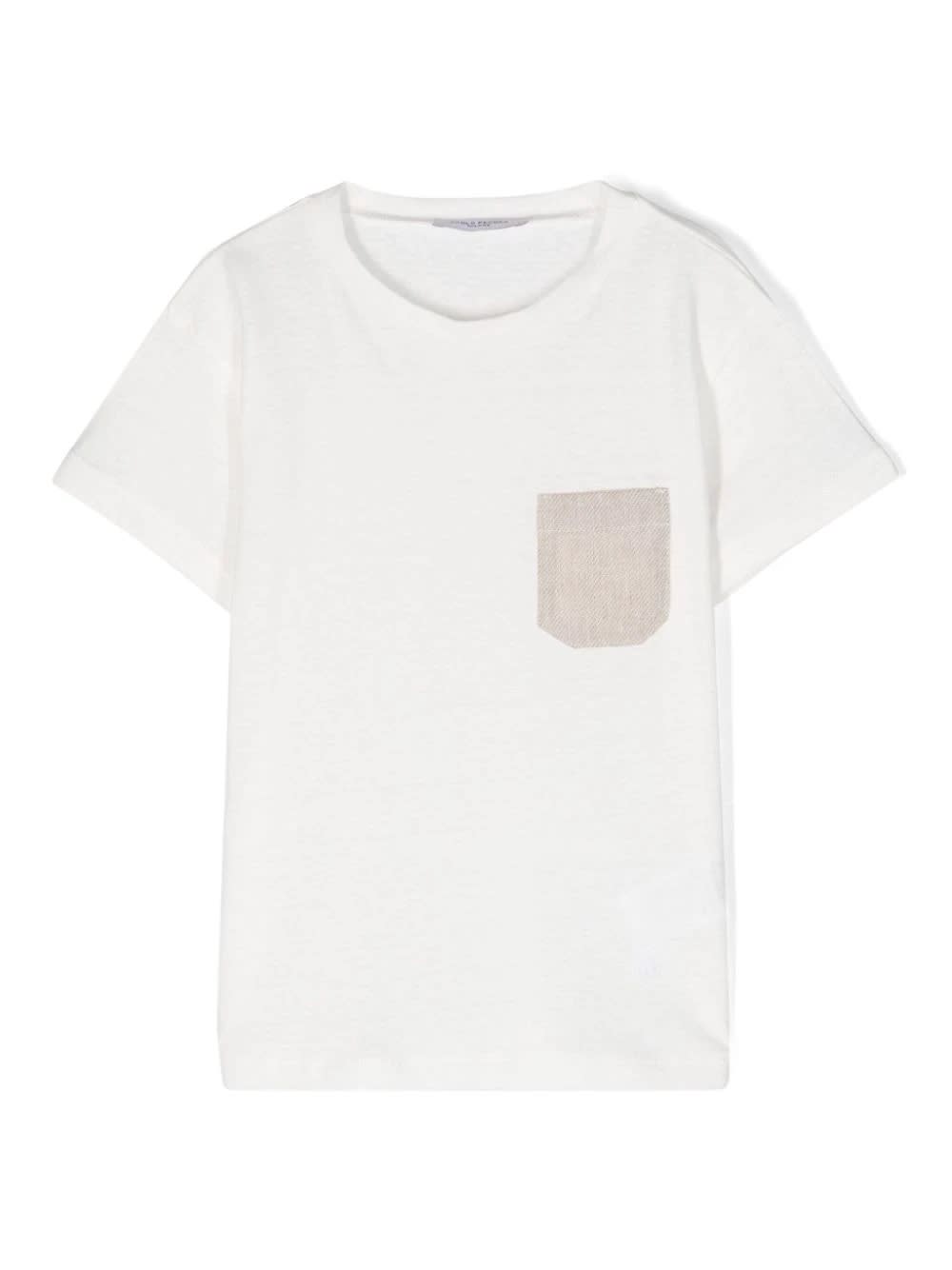 Shop Paolo Pecora T-shirt Con Applicazione In White